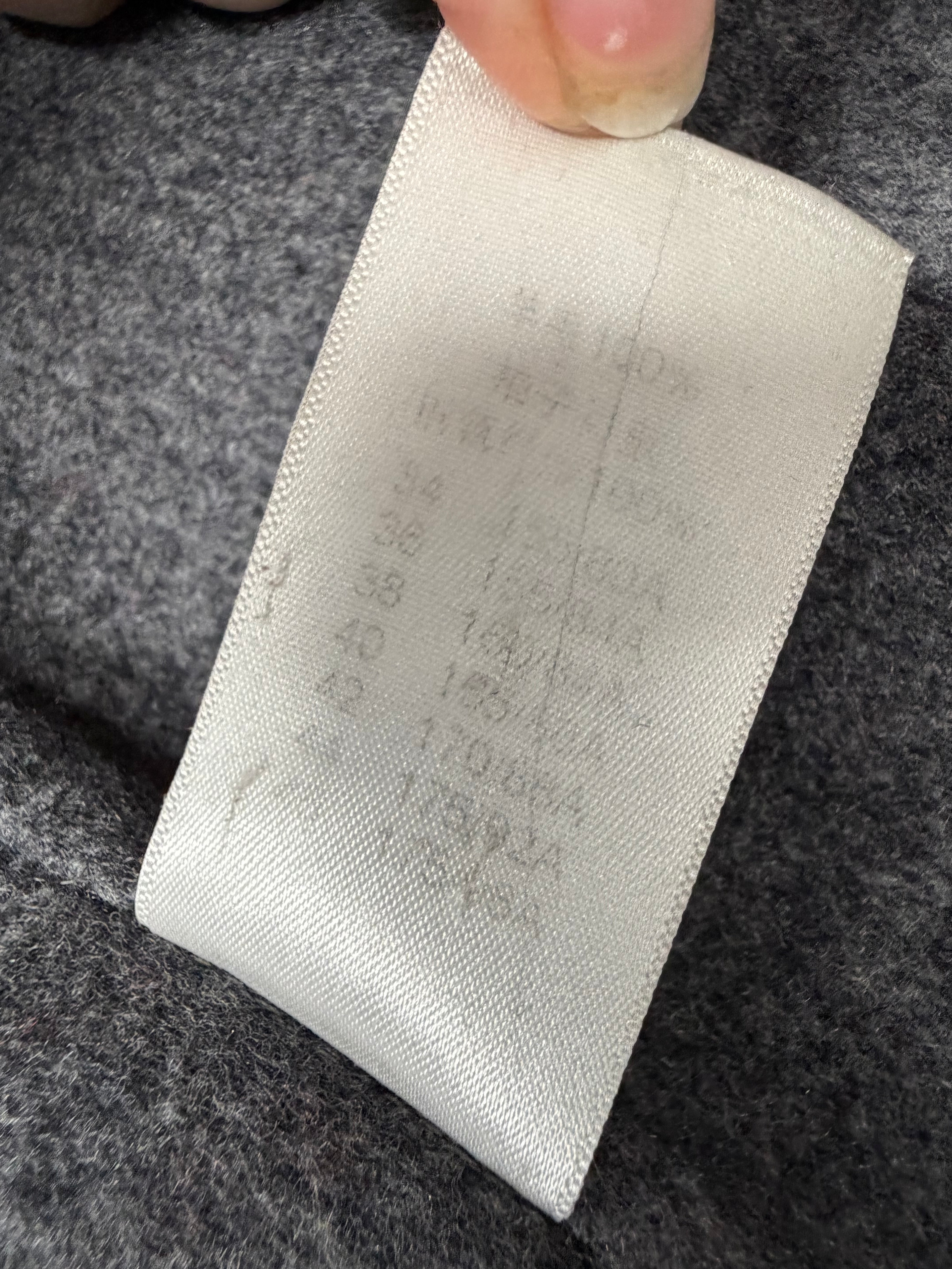 Céline Grey Double-Face Phoebe Philo Era Wool Coat - AU12/14