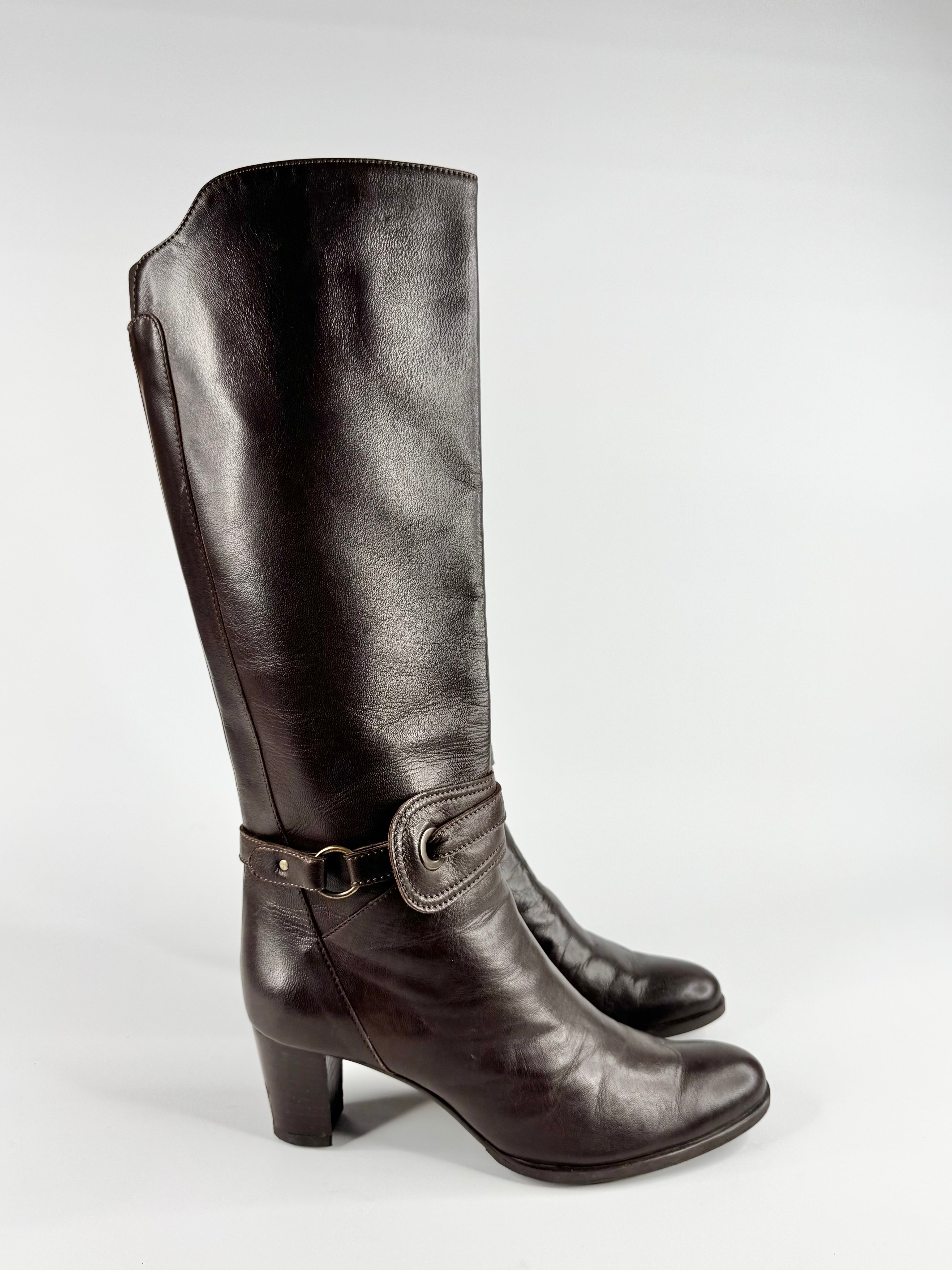 Franco Troise Cool Expresso Buttery Soft Knee-High Boots - EU38