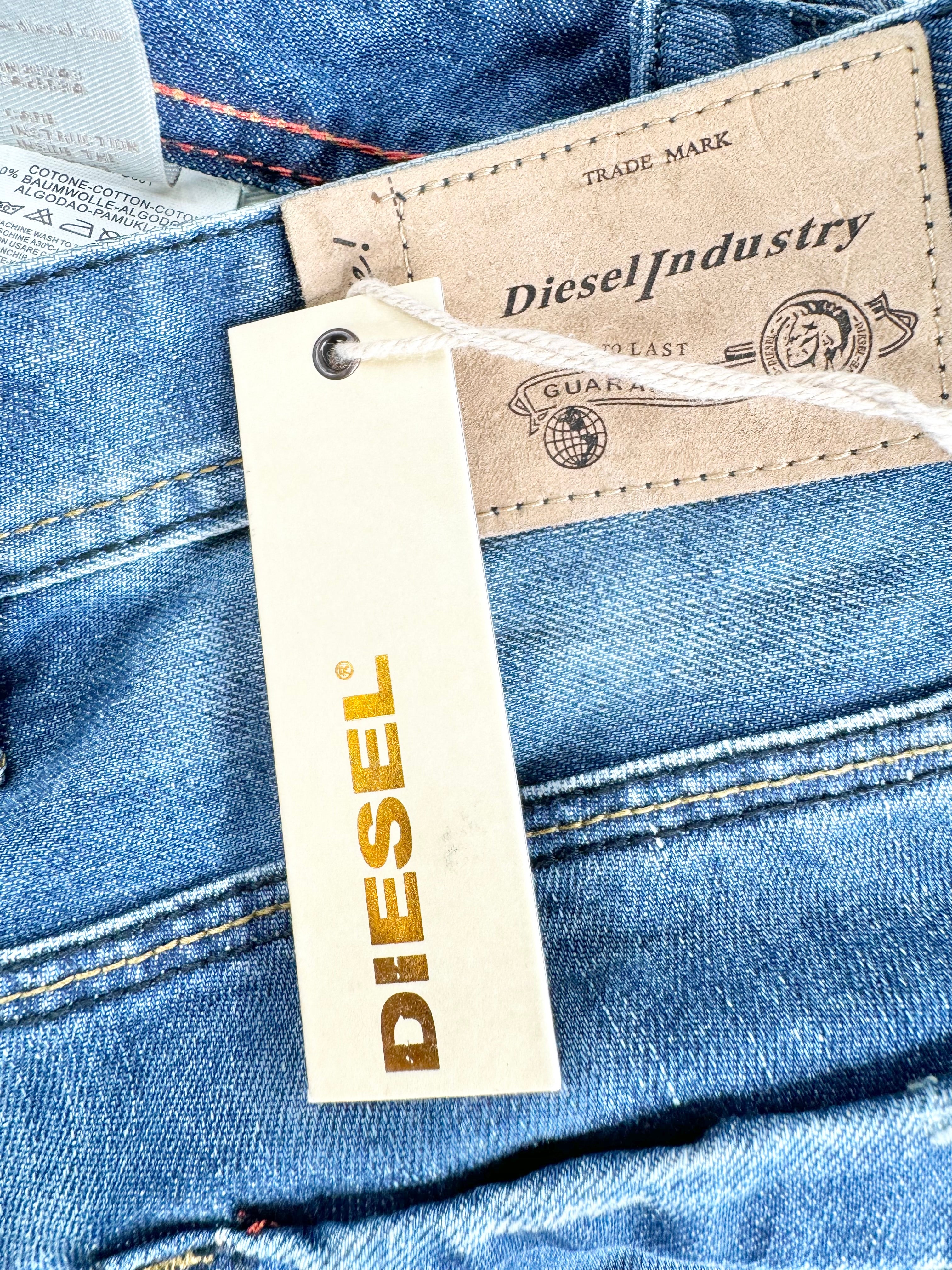 Diesel Blue Rip Skinny Jeans NWT - 32