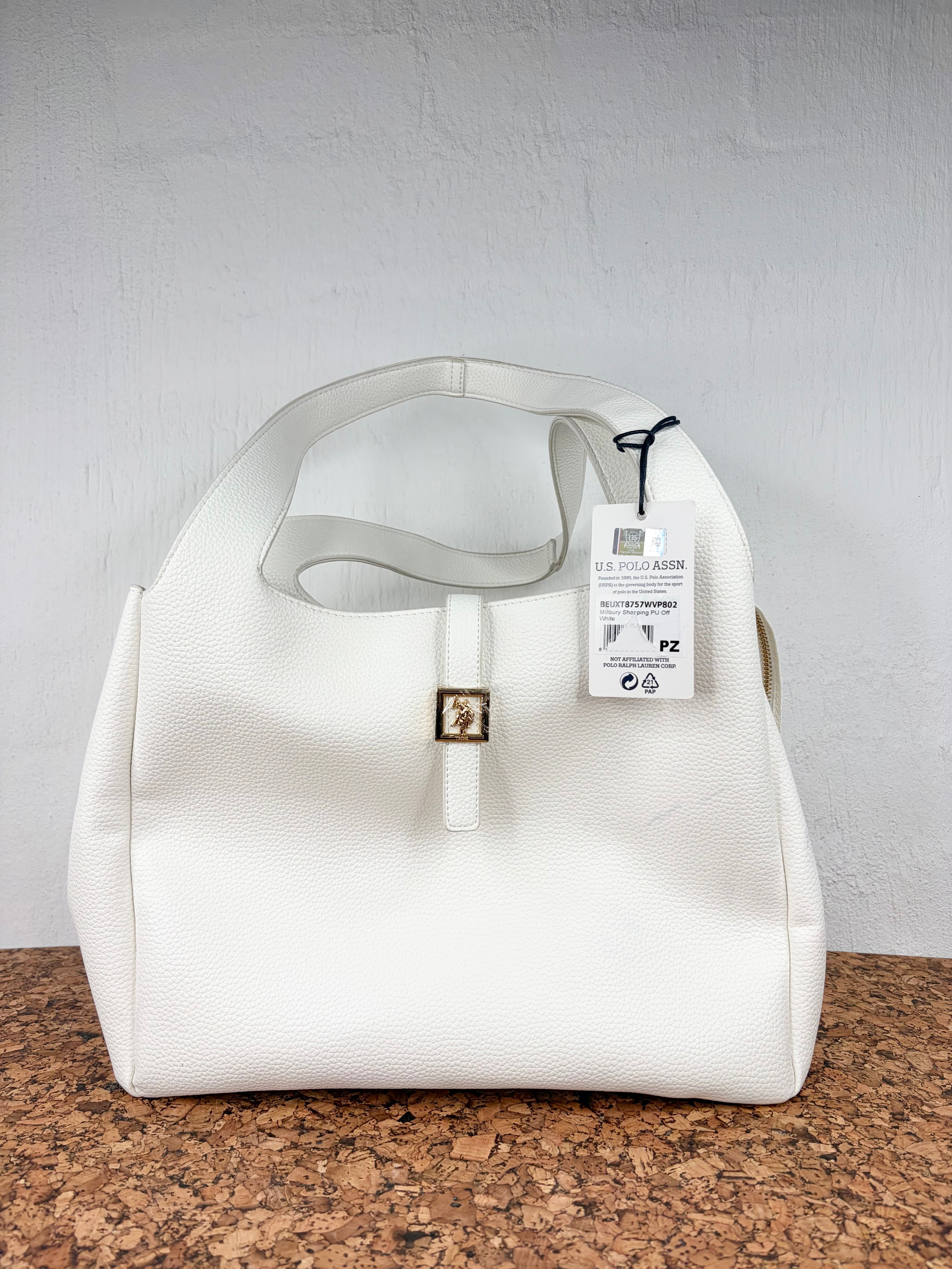 U.S. Polo Assn. White Shoulder Bag NWT