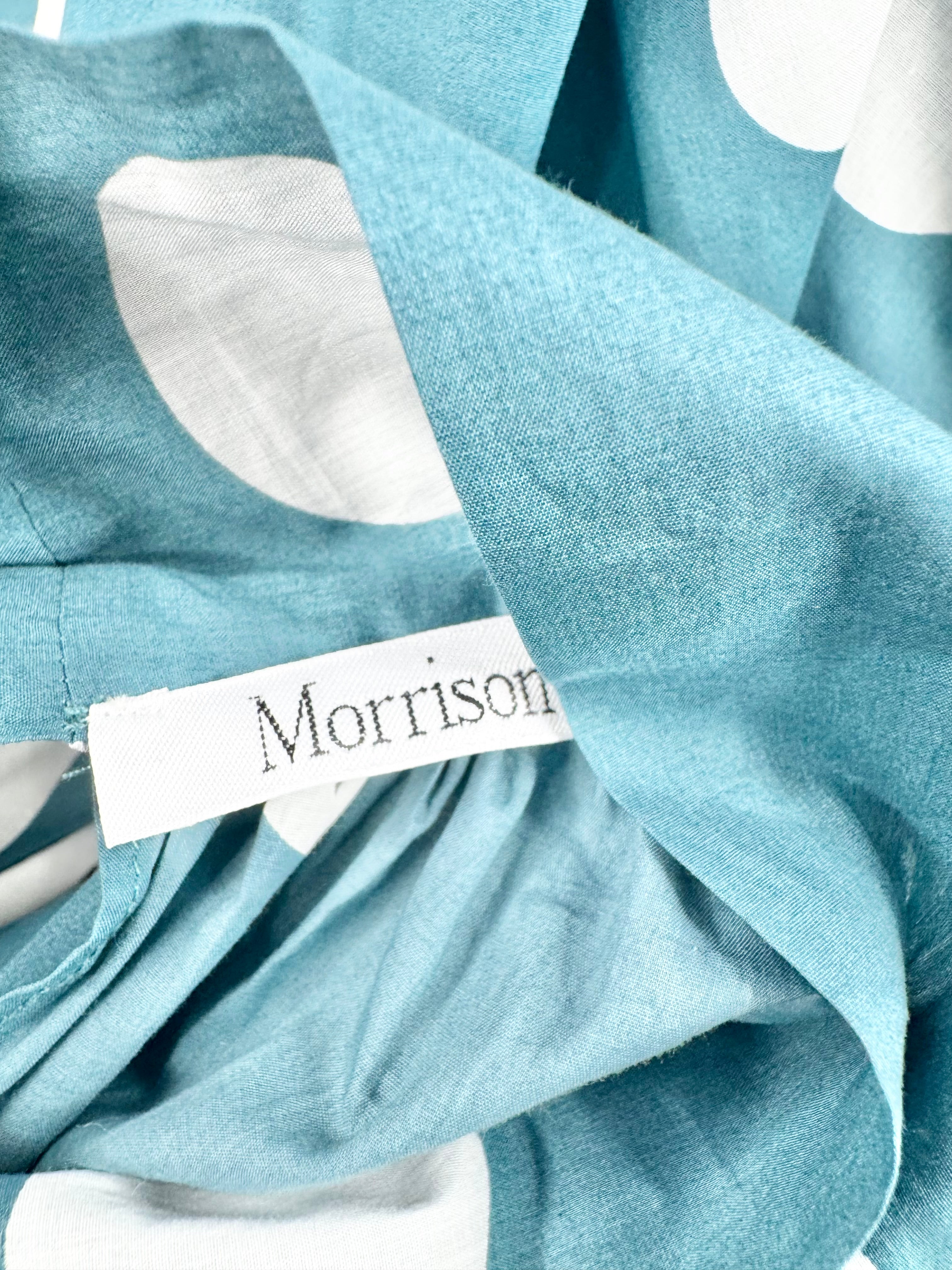 Morrison Teel Polka Dot Pussy Blouse Sleeveless Blouse - AU8/10