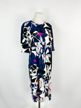S'Max Mara Bold Floral Pattern Shift Dress - AU8/10