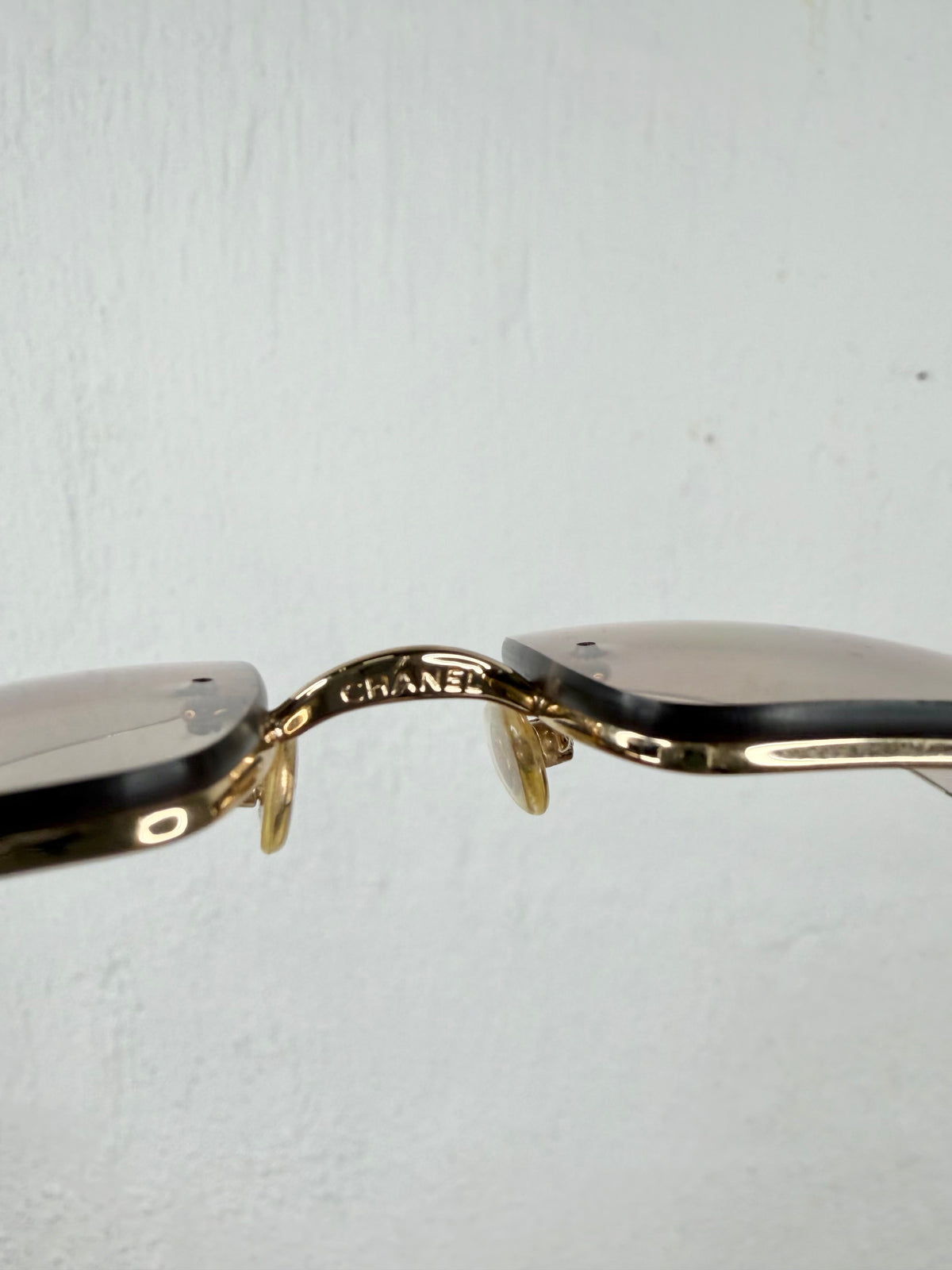 Chanel Frameless Tortoiseshell Resin & Swarovski Crystal 4095-B Sunglasses