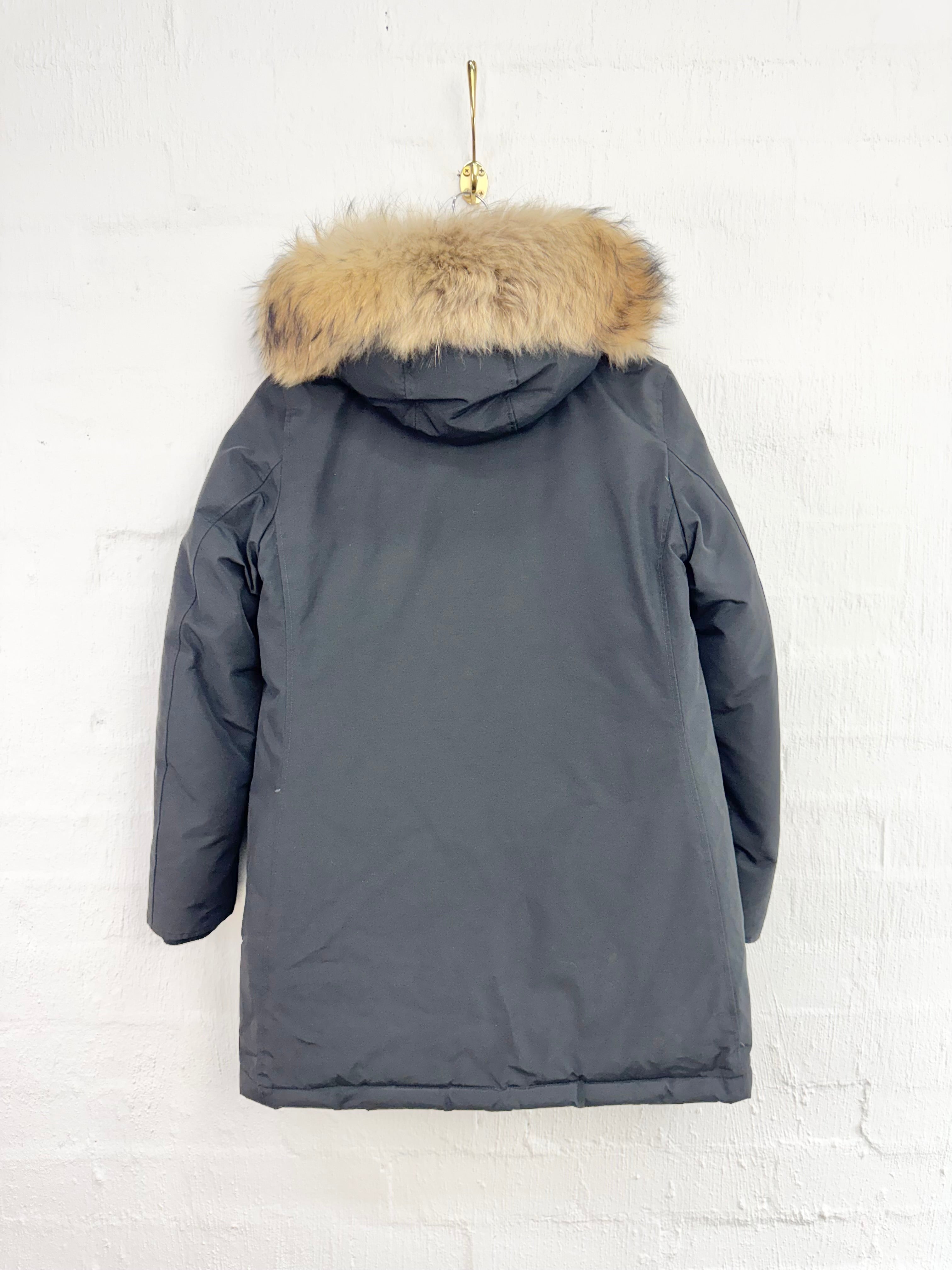 Woolrich Long Black 'Arctic' Parka - AU14/16