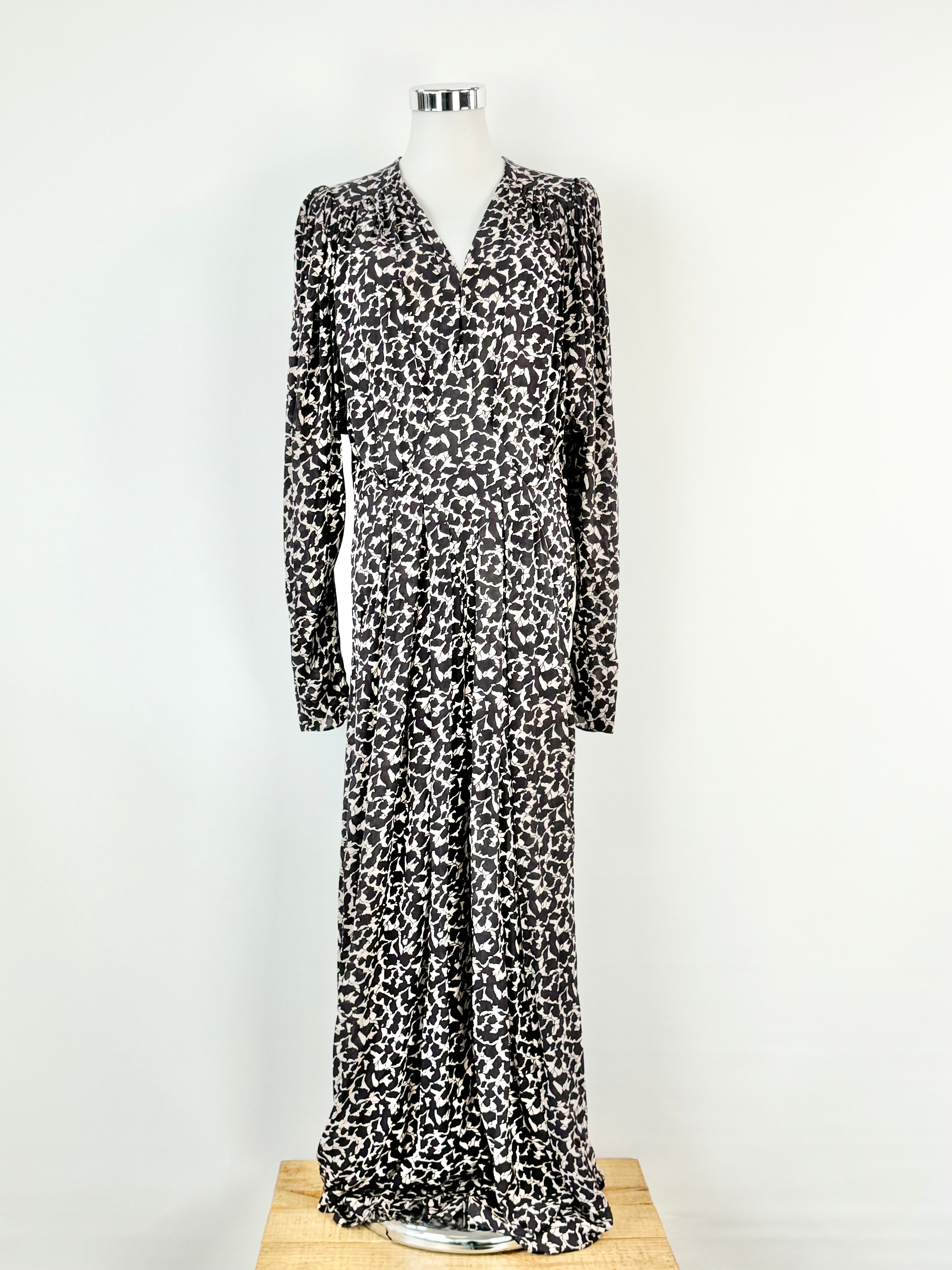 Isabel Marant Étoile Aissa Ecru Long Sleeve Midi Dress - AU10