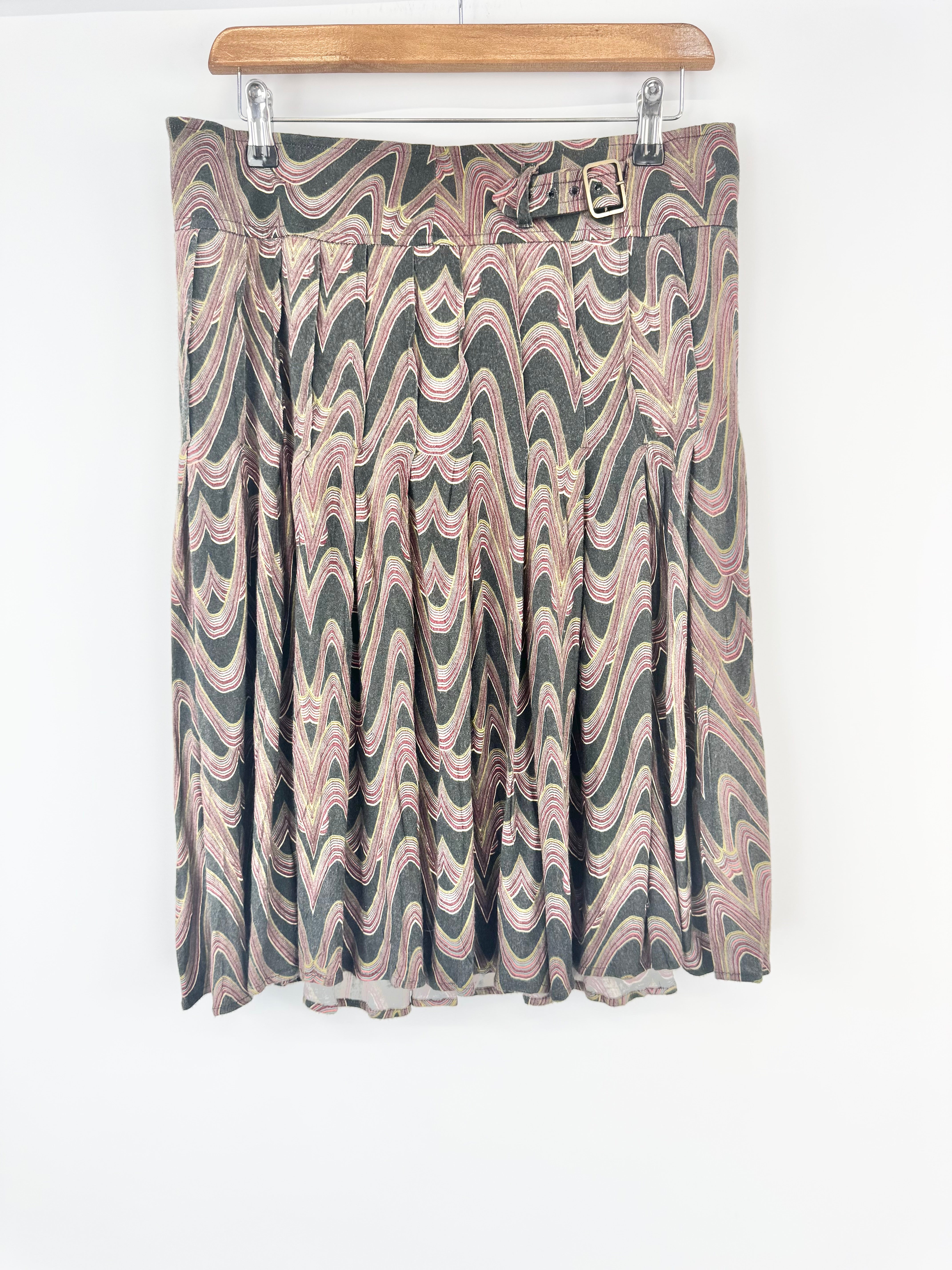 Scanlan Theodore Black Patterned Skirt - AU10