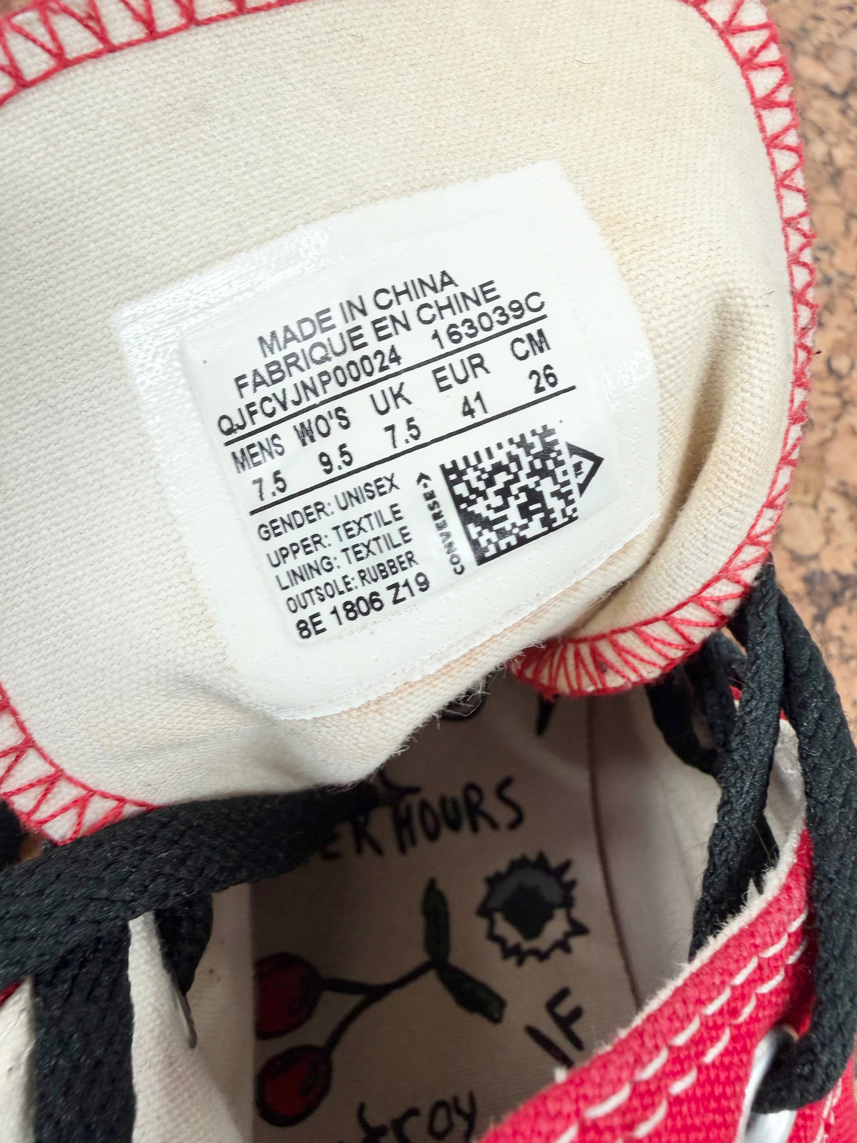 Sean Pablo x Converse Chuck Taylor All Star Pro ‘Red’ High Tops - EU41
