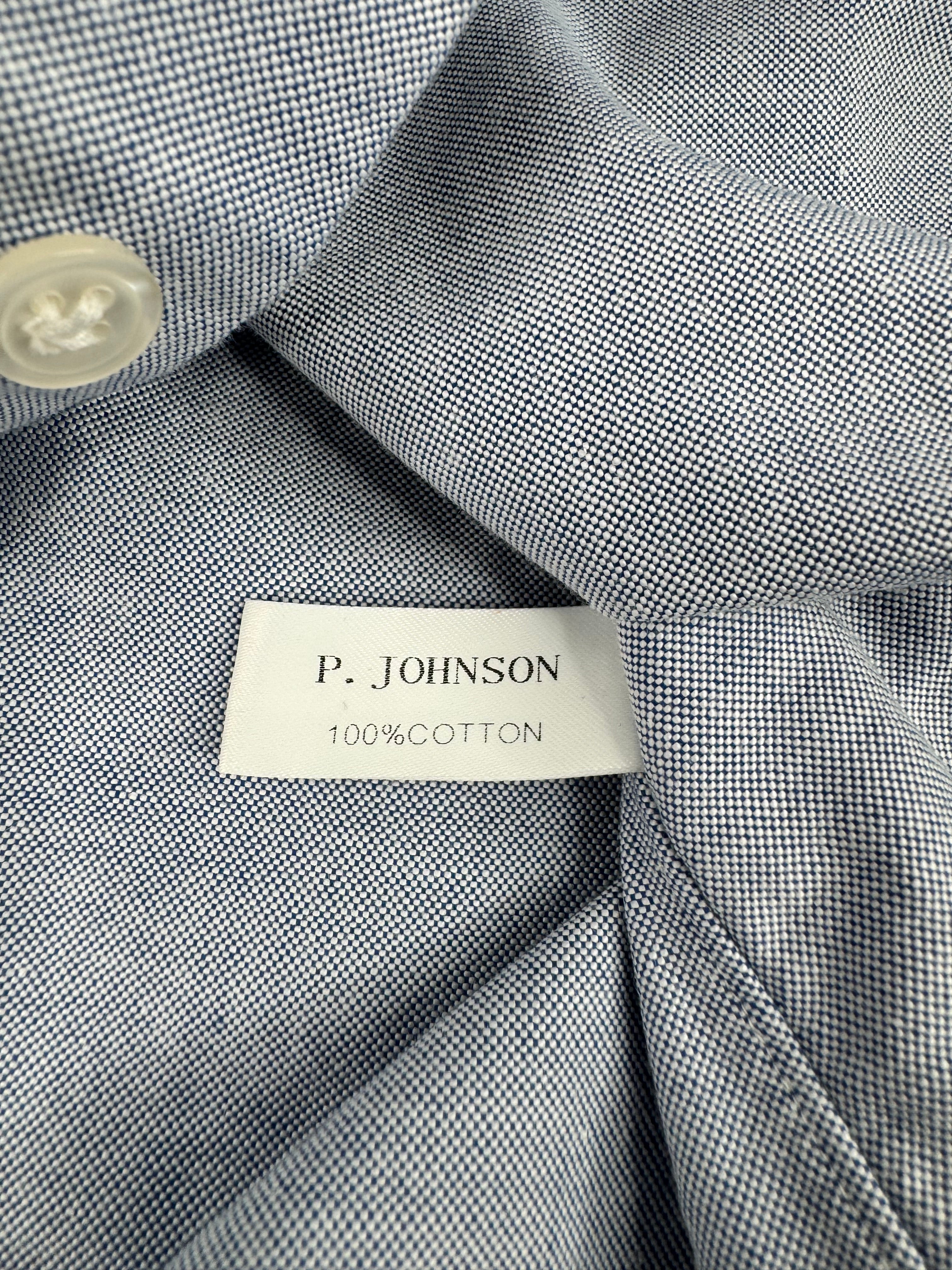 P Johnson Light Blue Cotton Shirt - AU8/10
