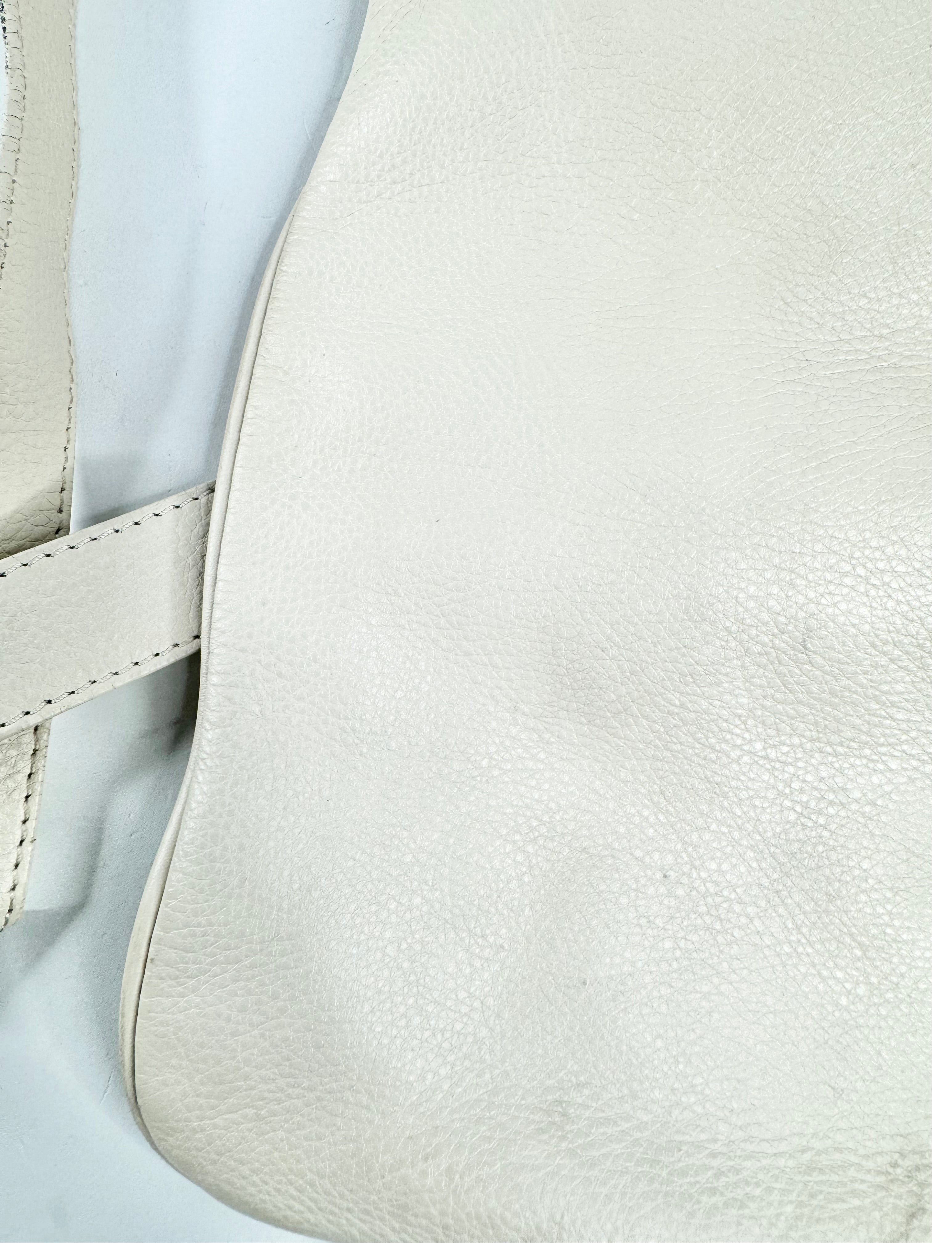 Oroton Cream Monogrammed Fabric & Leather Cross Body Bag