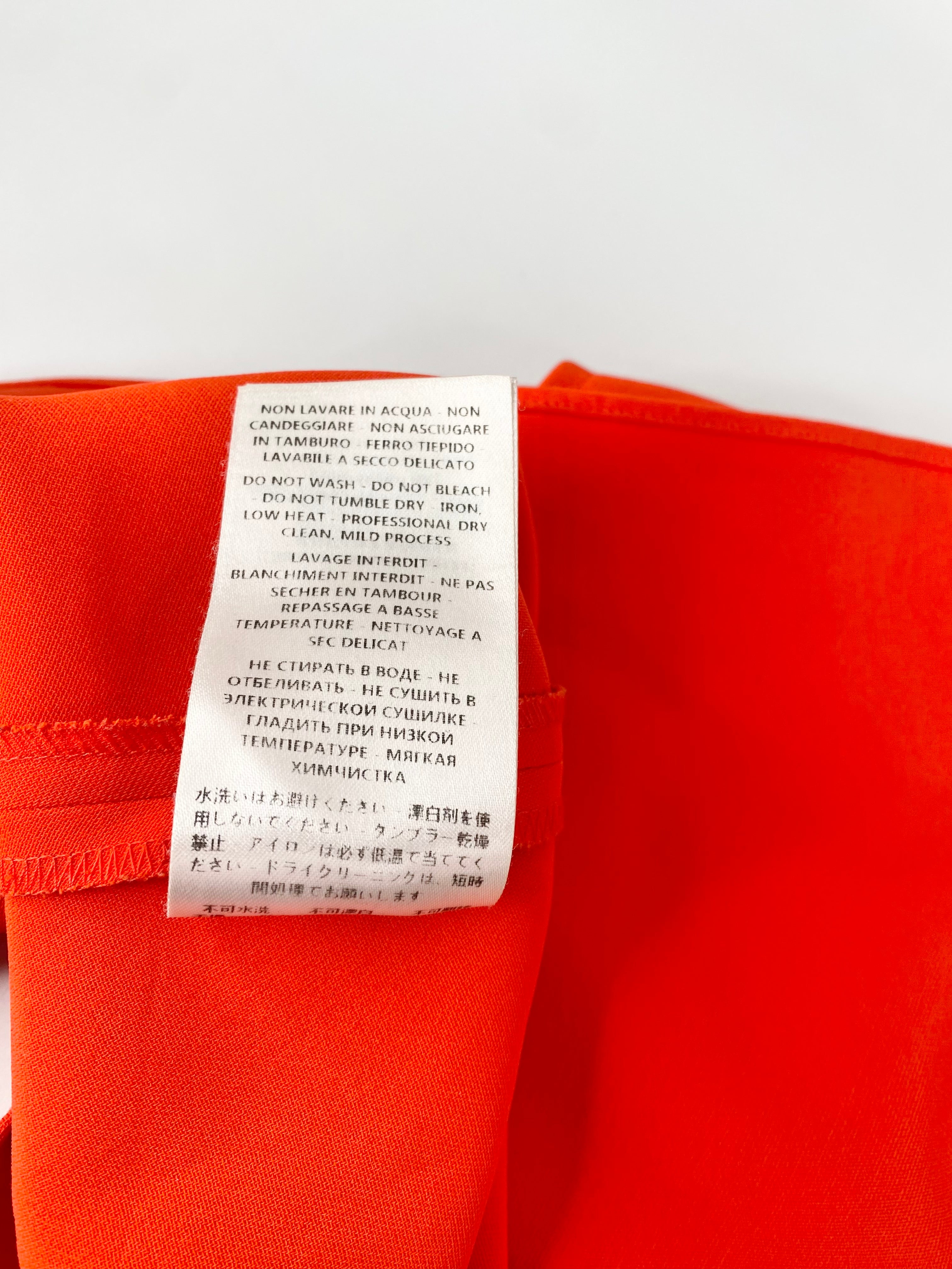 McQ Deep Orange Top - AU10/12
