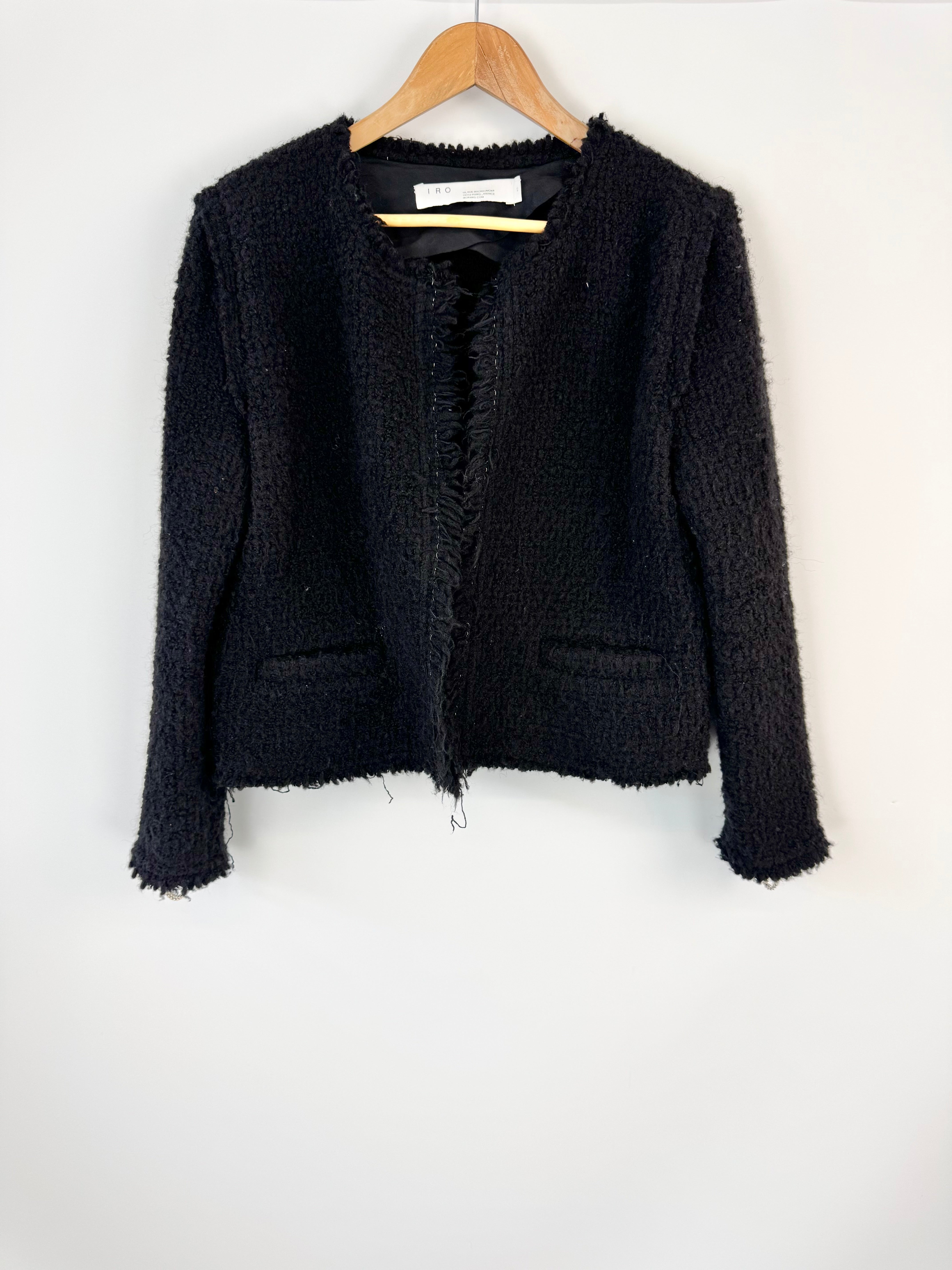 IRO 'Strut' Boucle Black Jacket - AU12