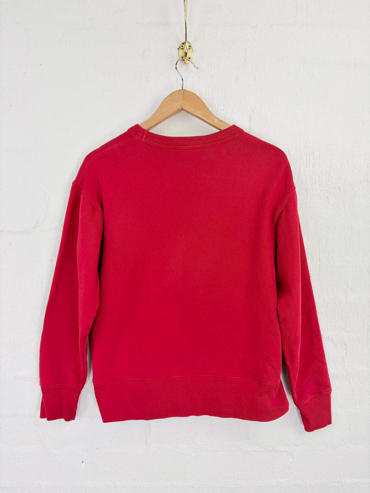 Acne Studios Red Cotton 'Fairview Face' Sweater - AU4/6