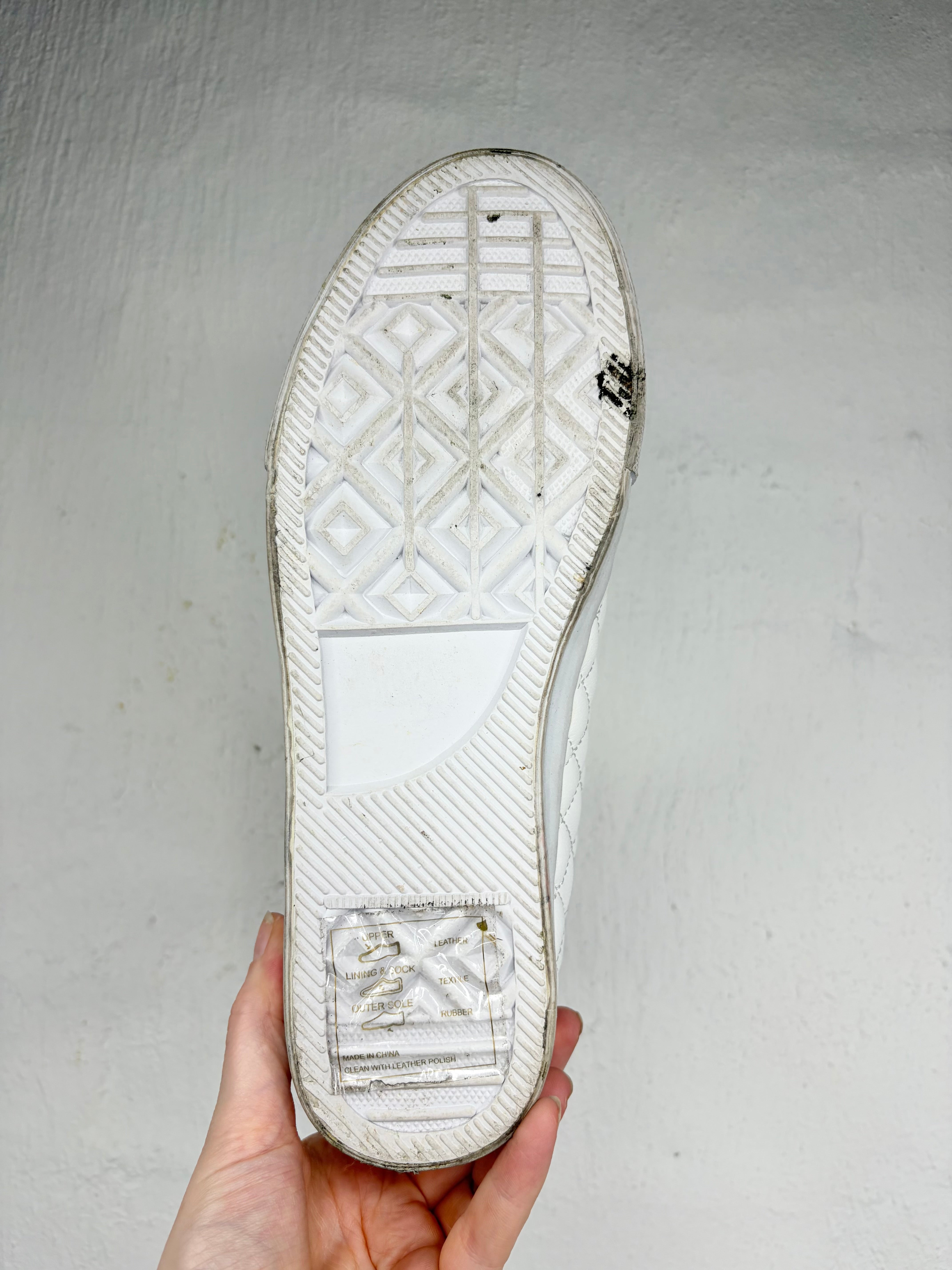 Juicy Couture White Quilted High-Top 'Ilianna' Sneakers - EU40