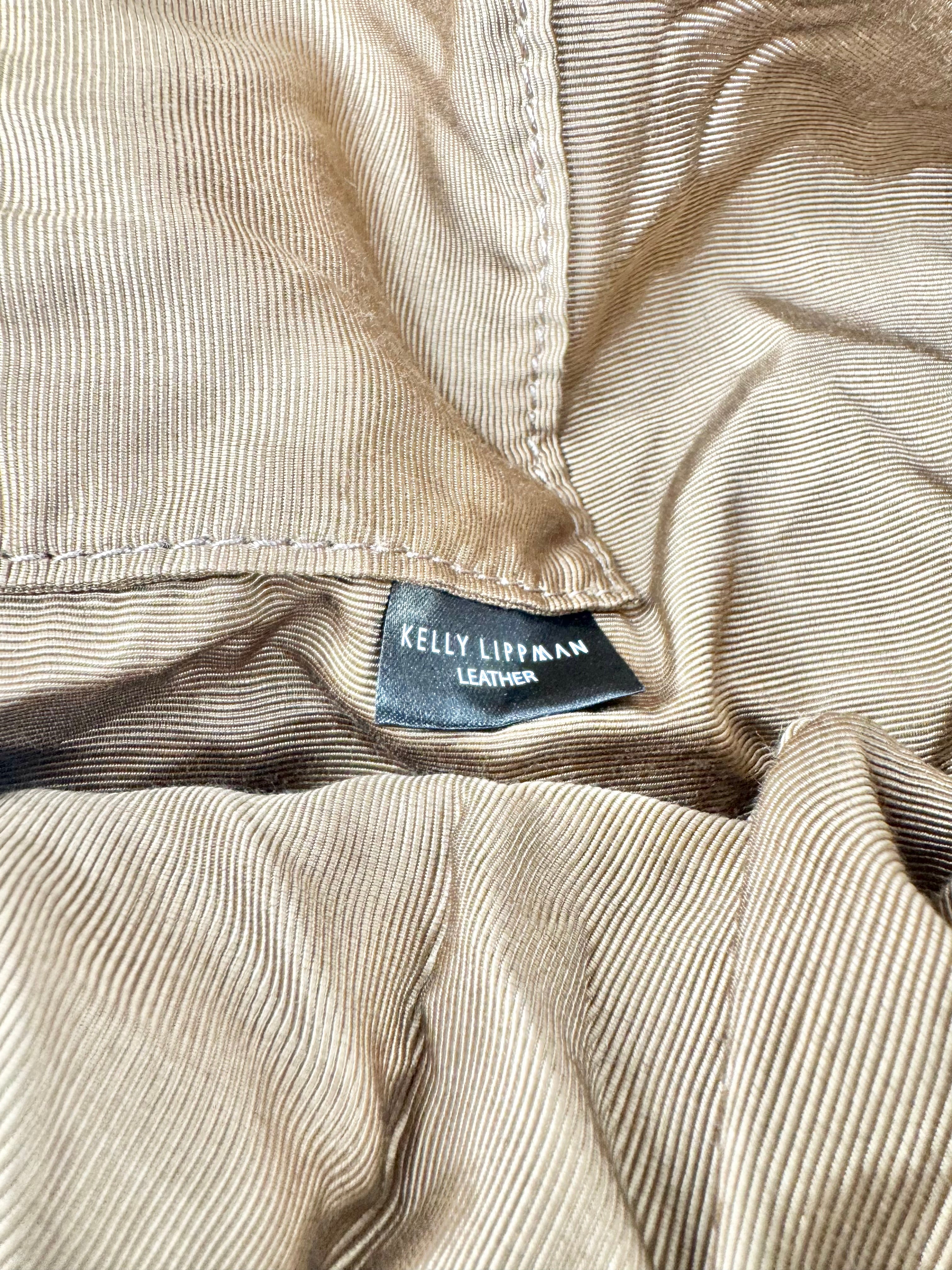 Kelly Lippman Fawn Leather Shoulder Bag