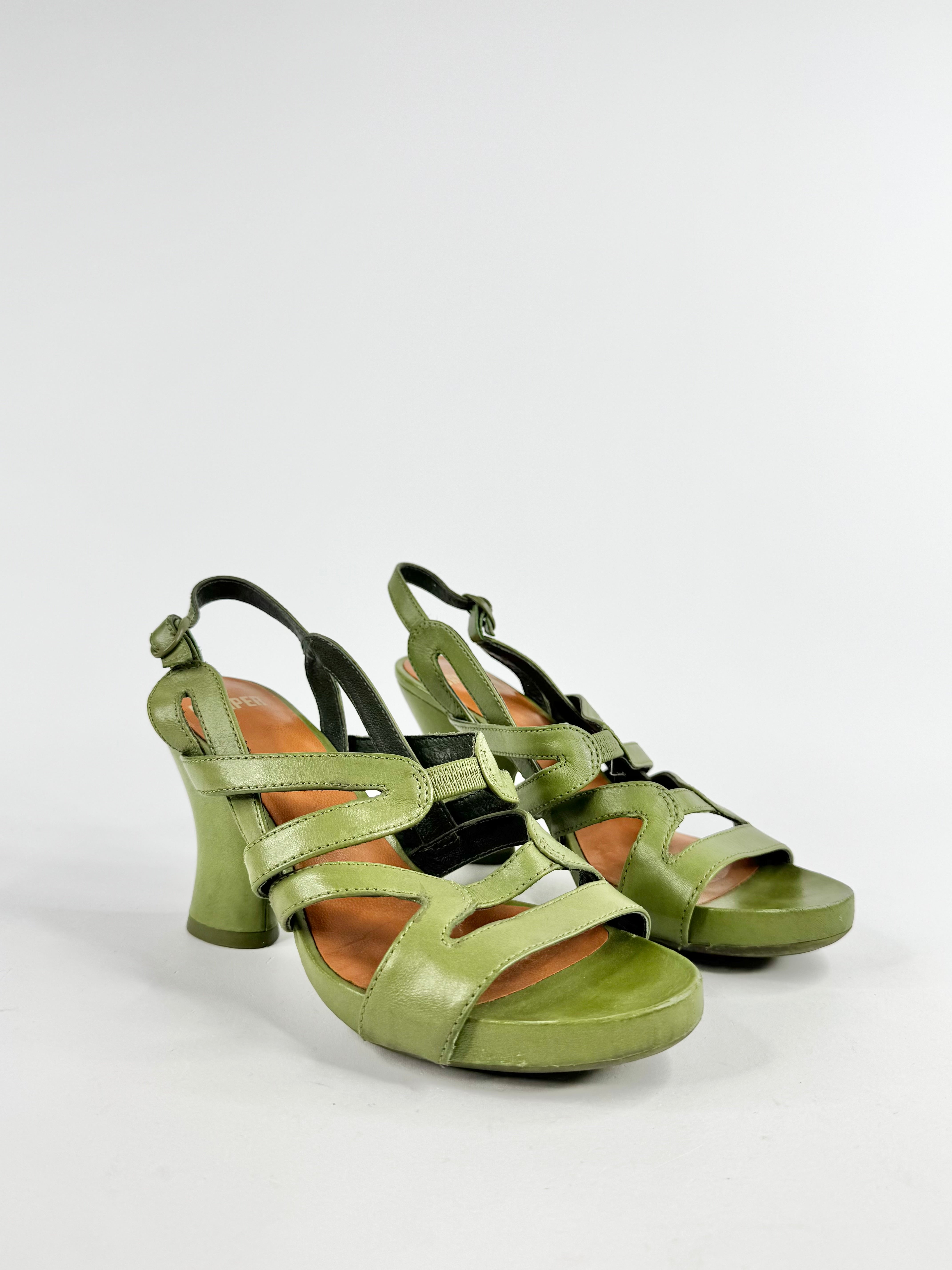 Camper Olive Green Pumps - EU36