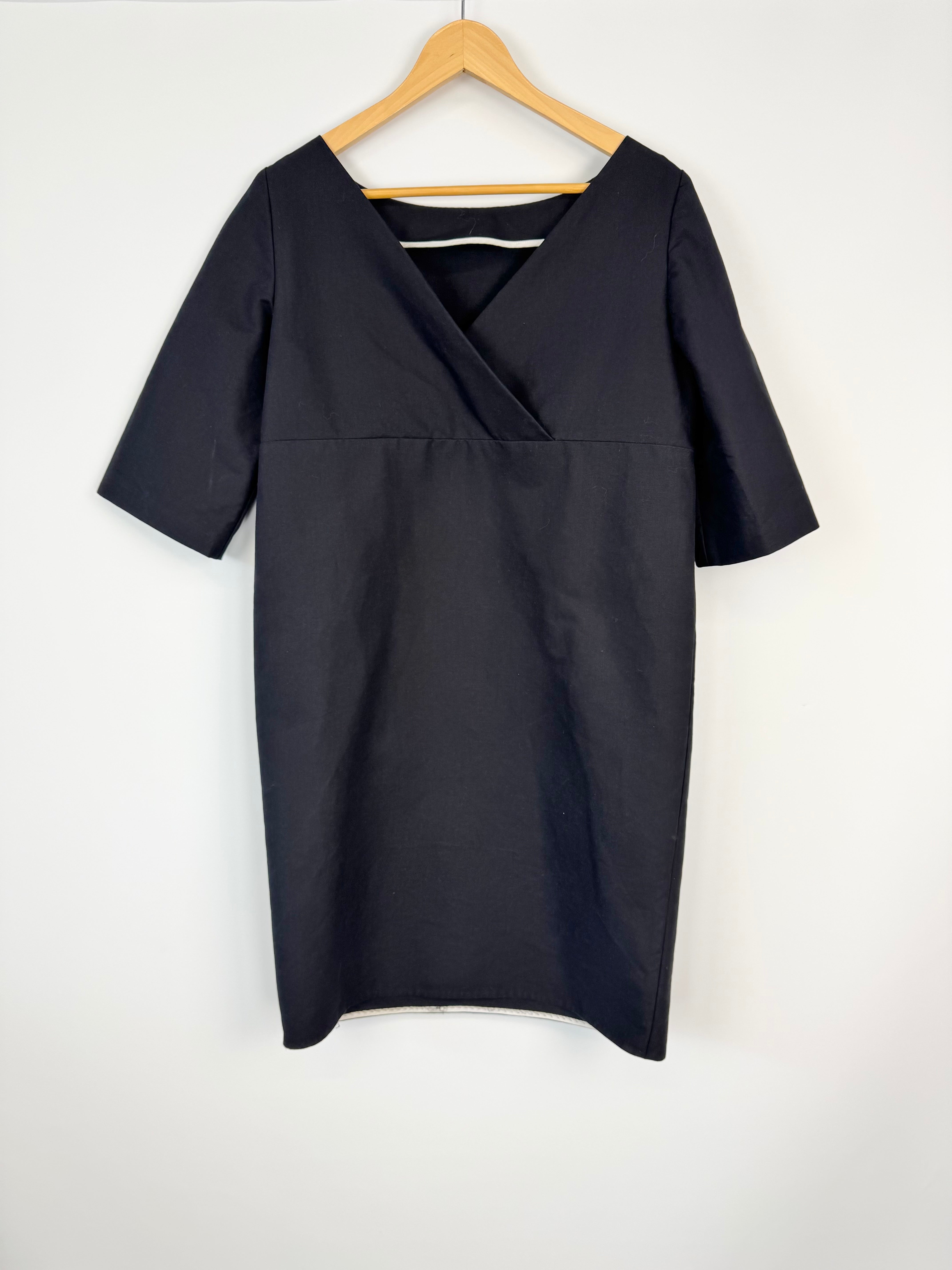 Sofie D’hoore Black Minimalist Shift Dress - AU8/10