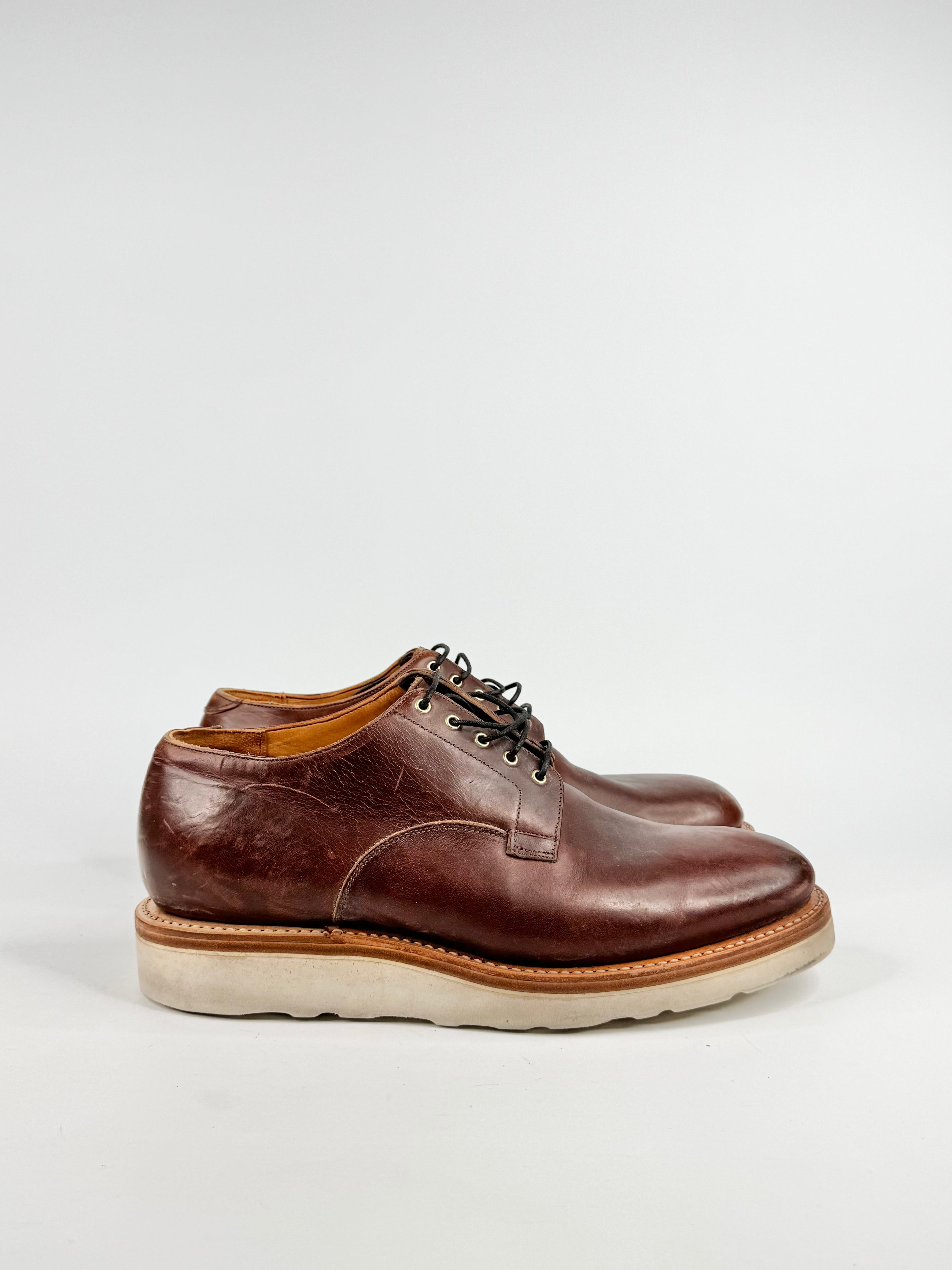 Viberg Deep Tan Handmade Lace Ups - EU45