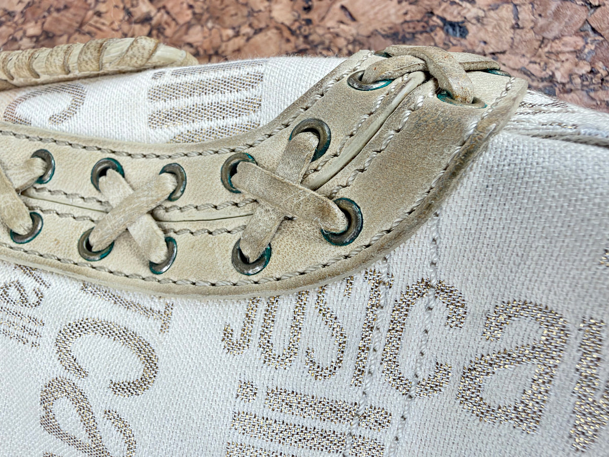Y2K Just Cavalli Whipstitch Baguette