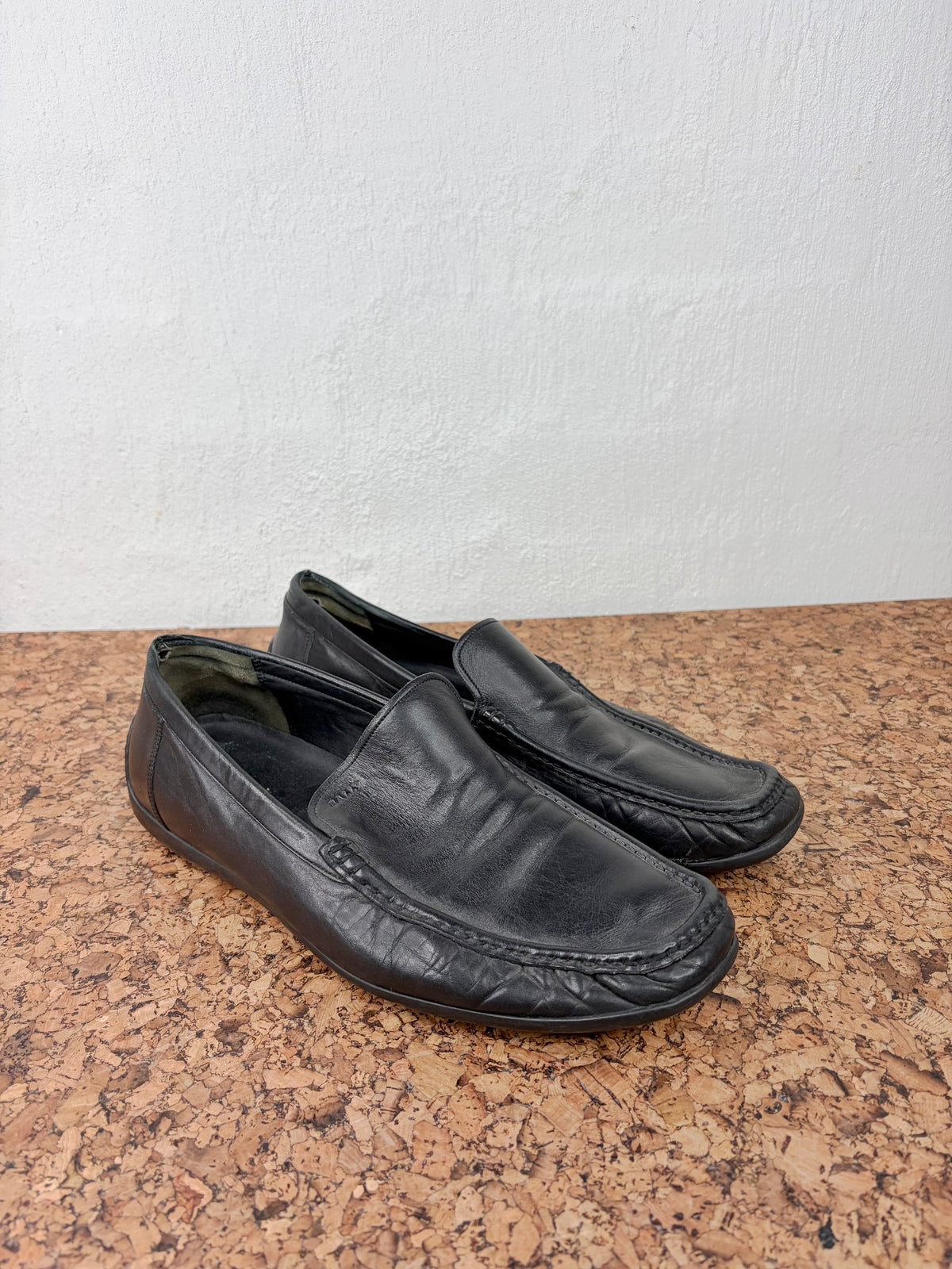 Bally Black Leather Loafers - EU44.5