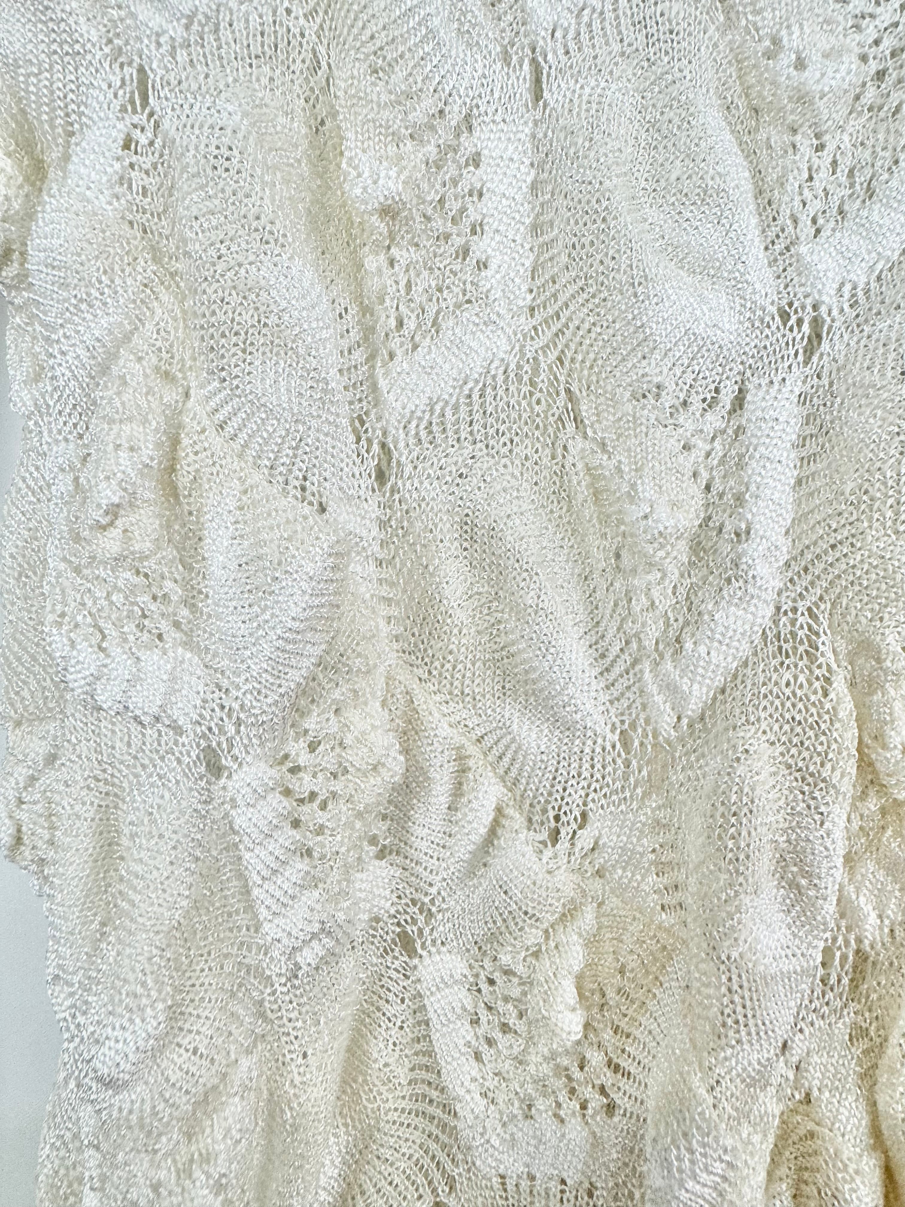 Missoni White 3D Knitted Cardigan - AU8