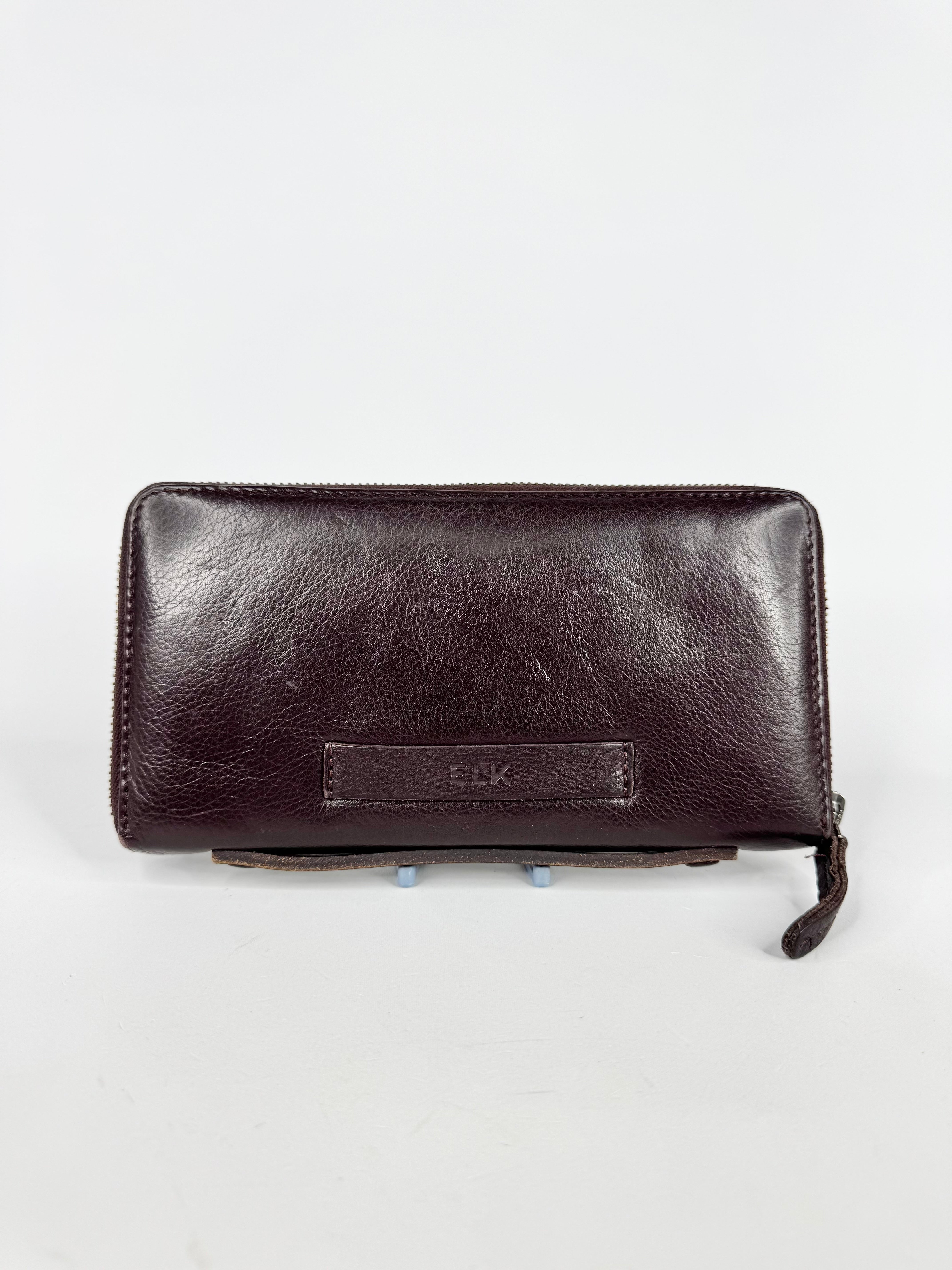 Elk Dark Brown Leather Wallet