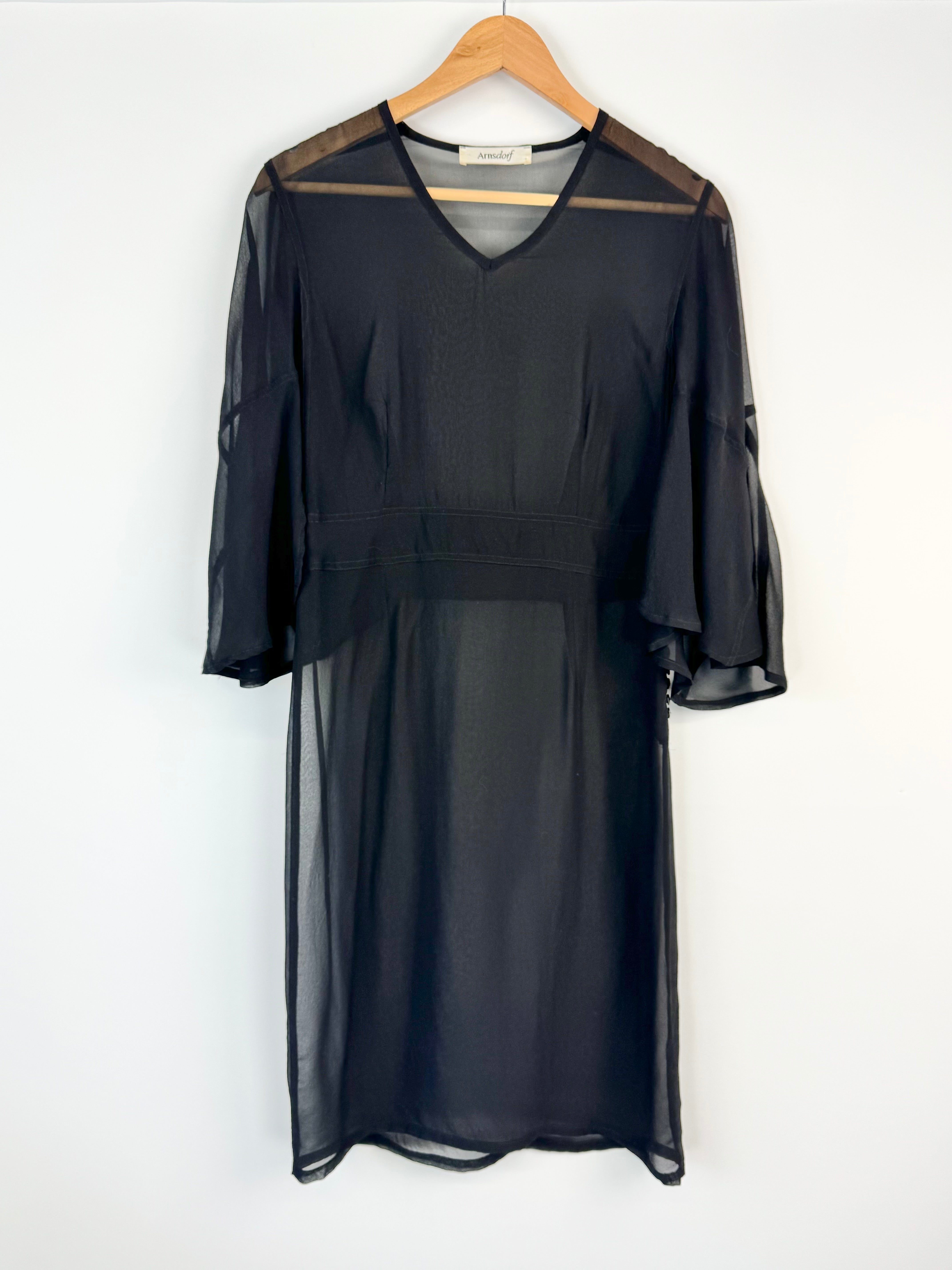 Arnsdorf Sheer Black Dress - AU8