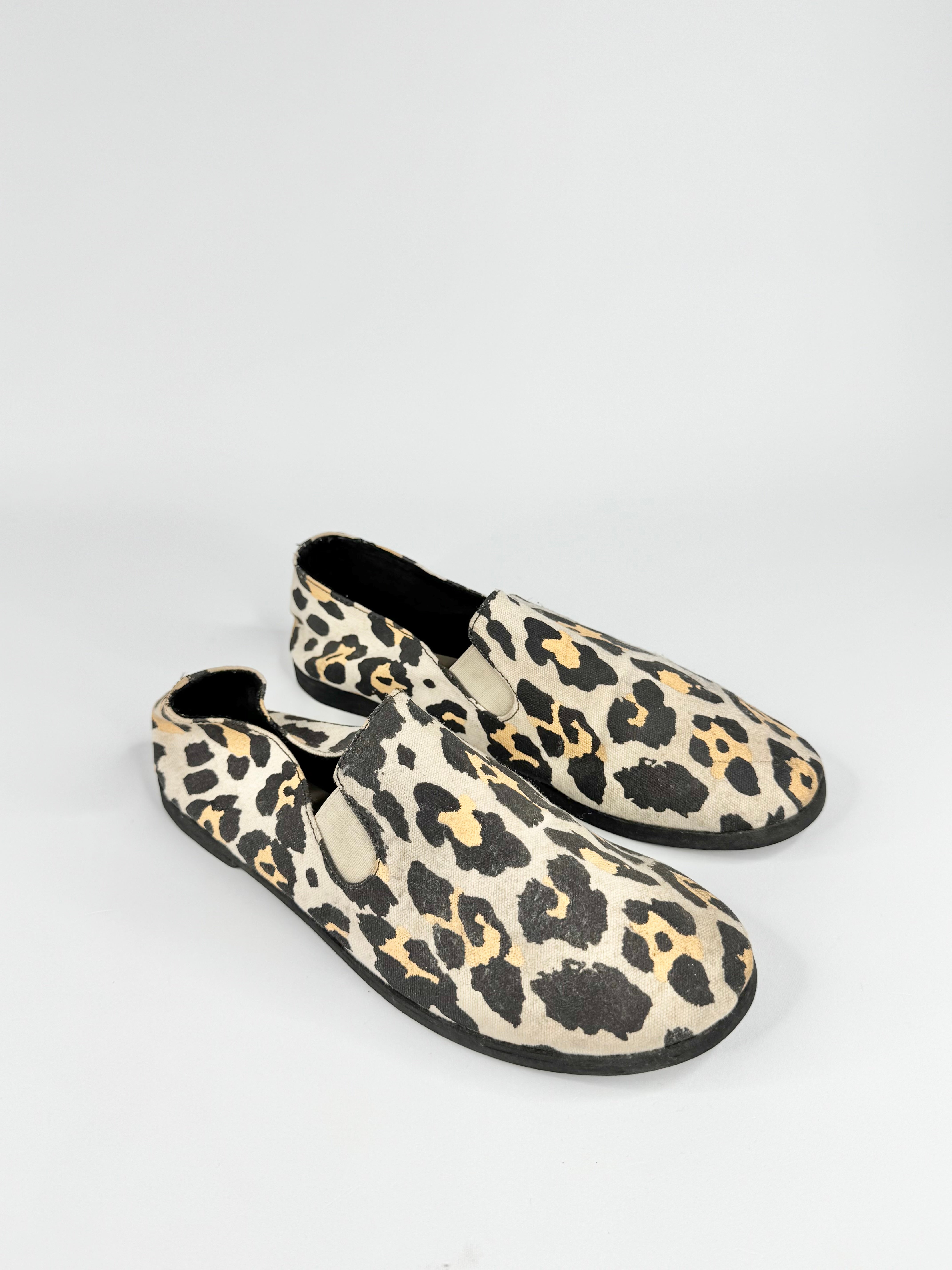 Stella McCartney Leopard Print Slip On Loafers - EU37