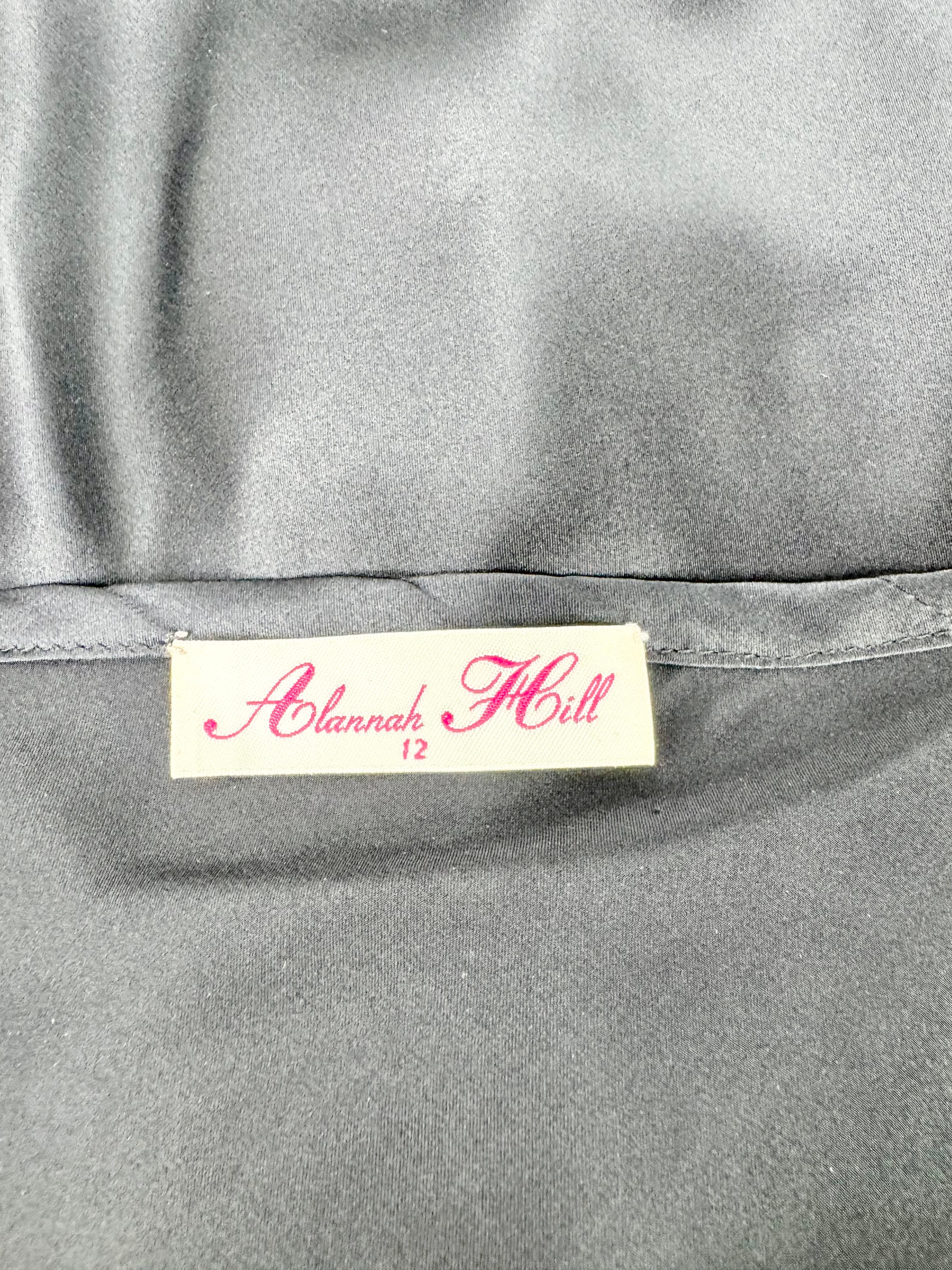 MFW Alannah Hill Black & Vanilla Silk & Lace 'Hey Sexy Girl' Singlet - AU12