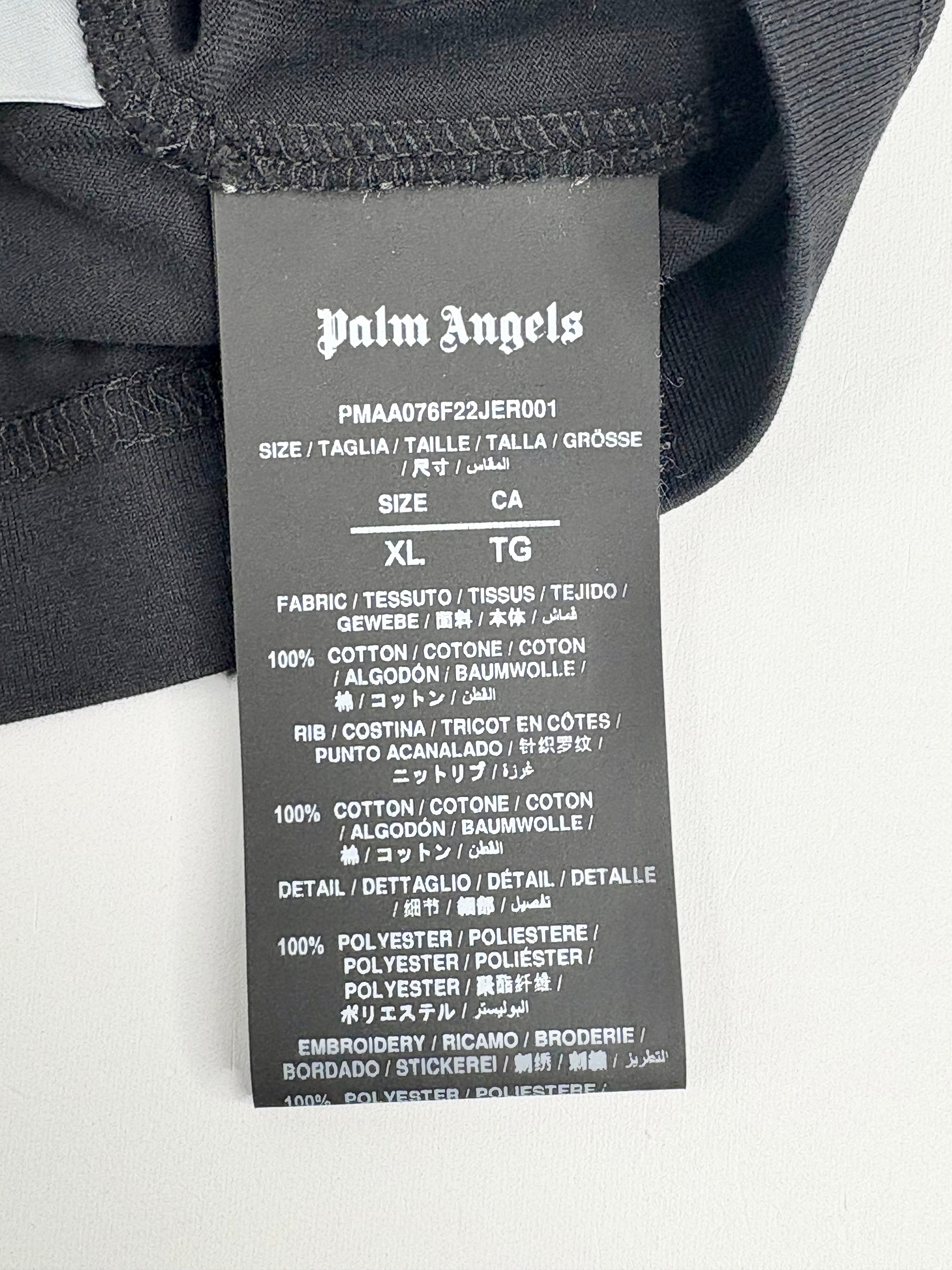 Palm Angels Fitted Black 'Life is Palm' T-Shirt - XL
