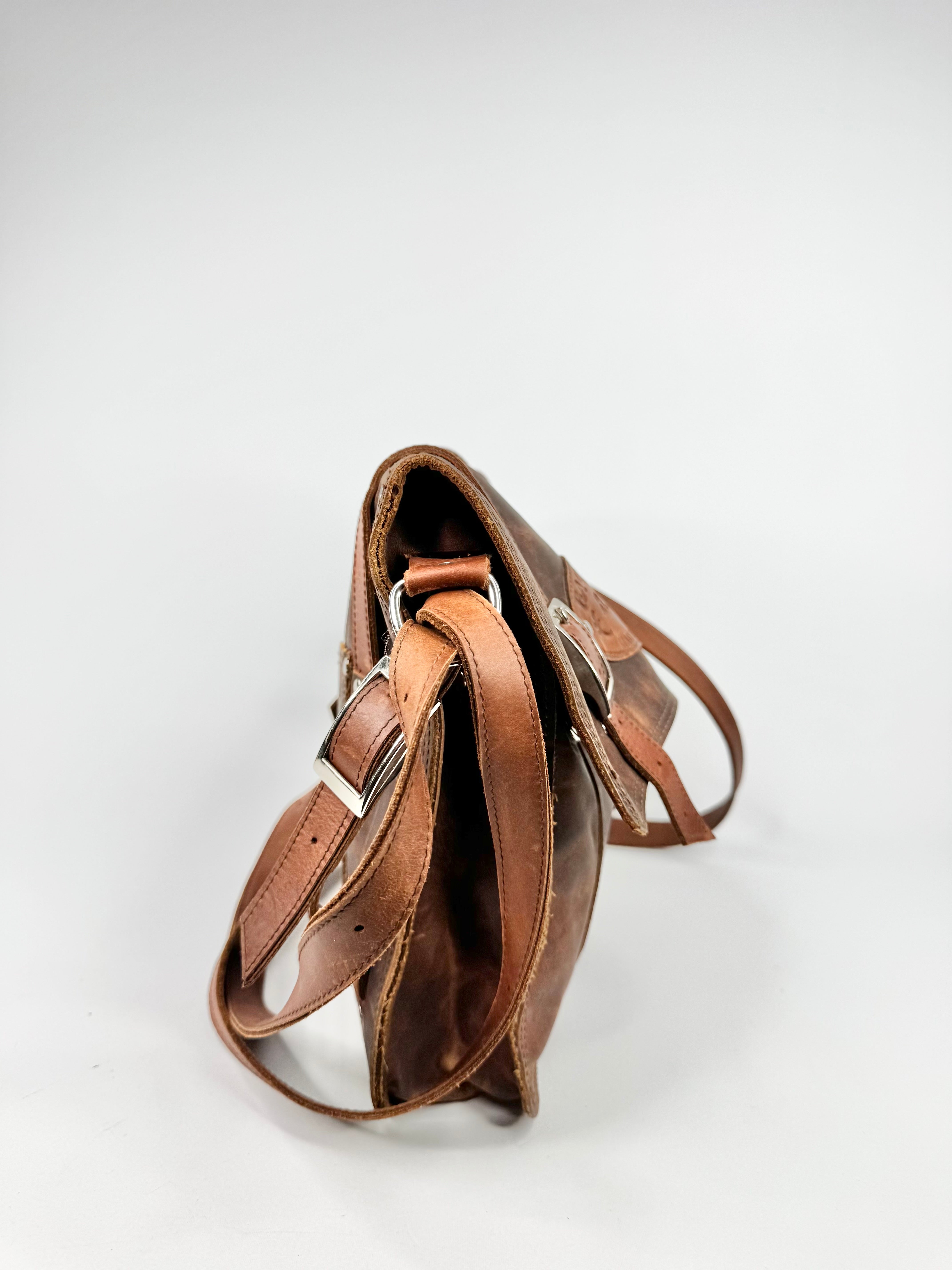 Backriver Bags Leather Cross Body Bag