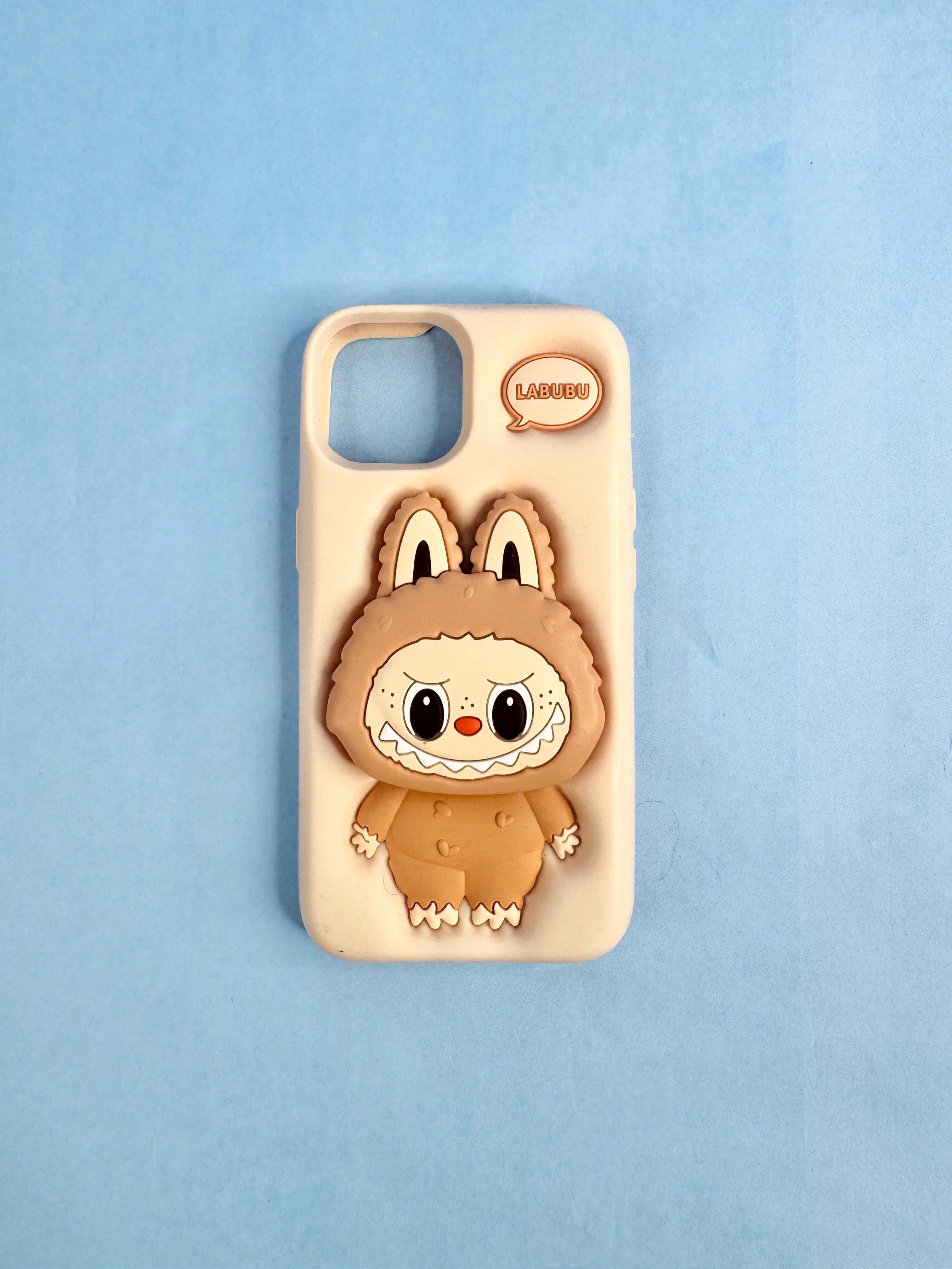 Peach Labubu-esque iPhone Case