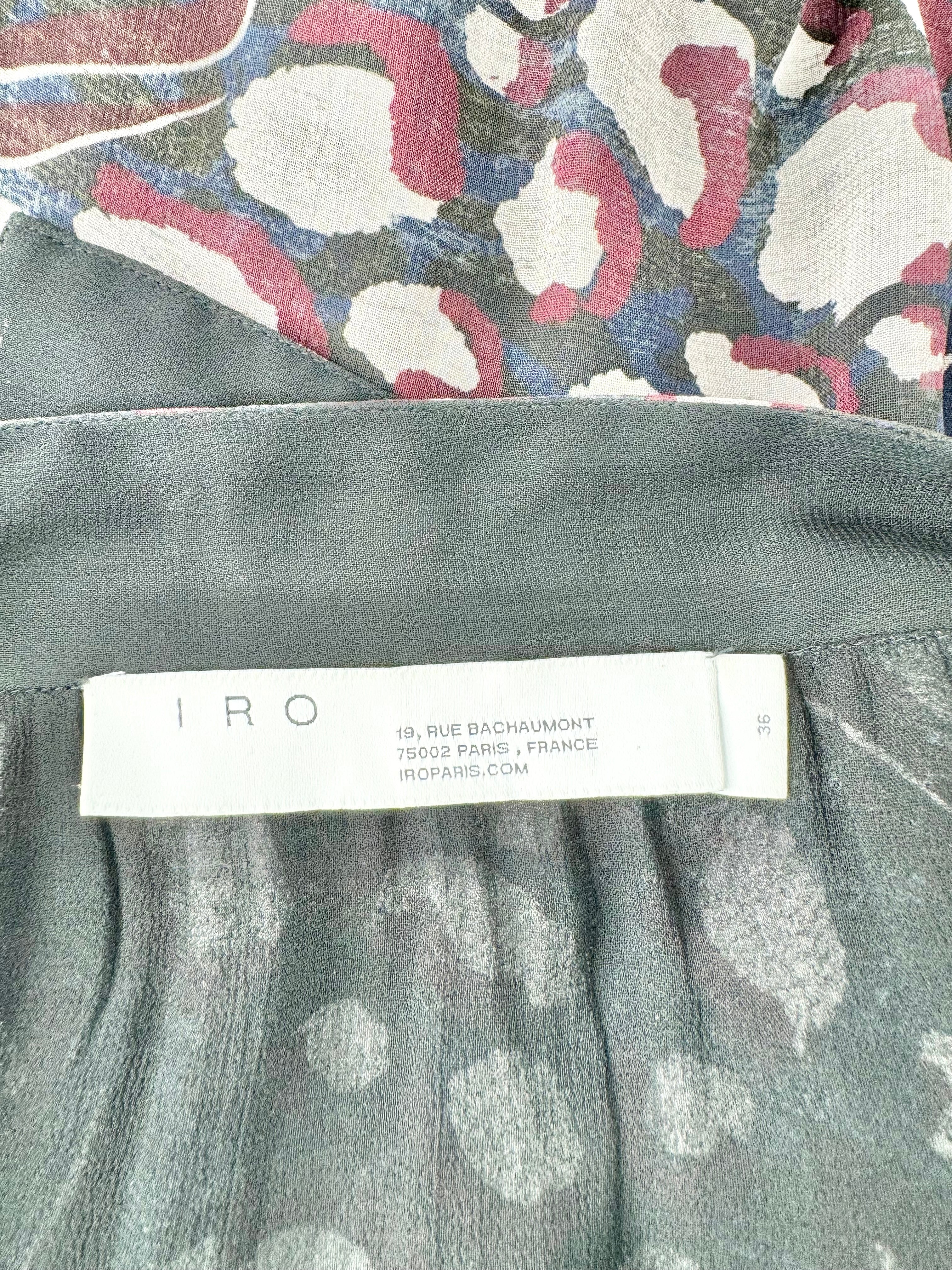 Iro Floral Wrap Mini Skirt - AU6/8