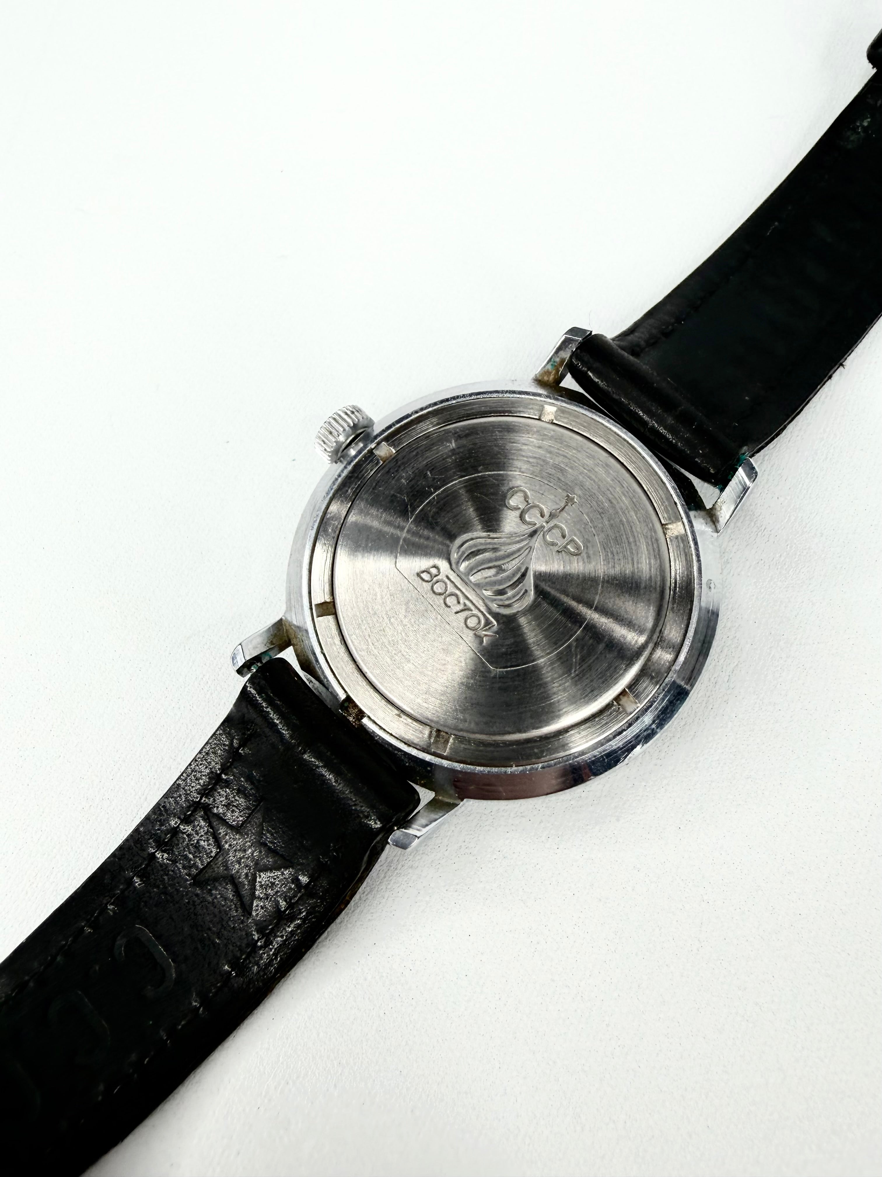 Vintage USSR Vostok 2409A Buran Polar Bear Mechanical Watch with Original Papers