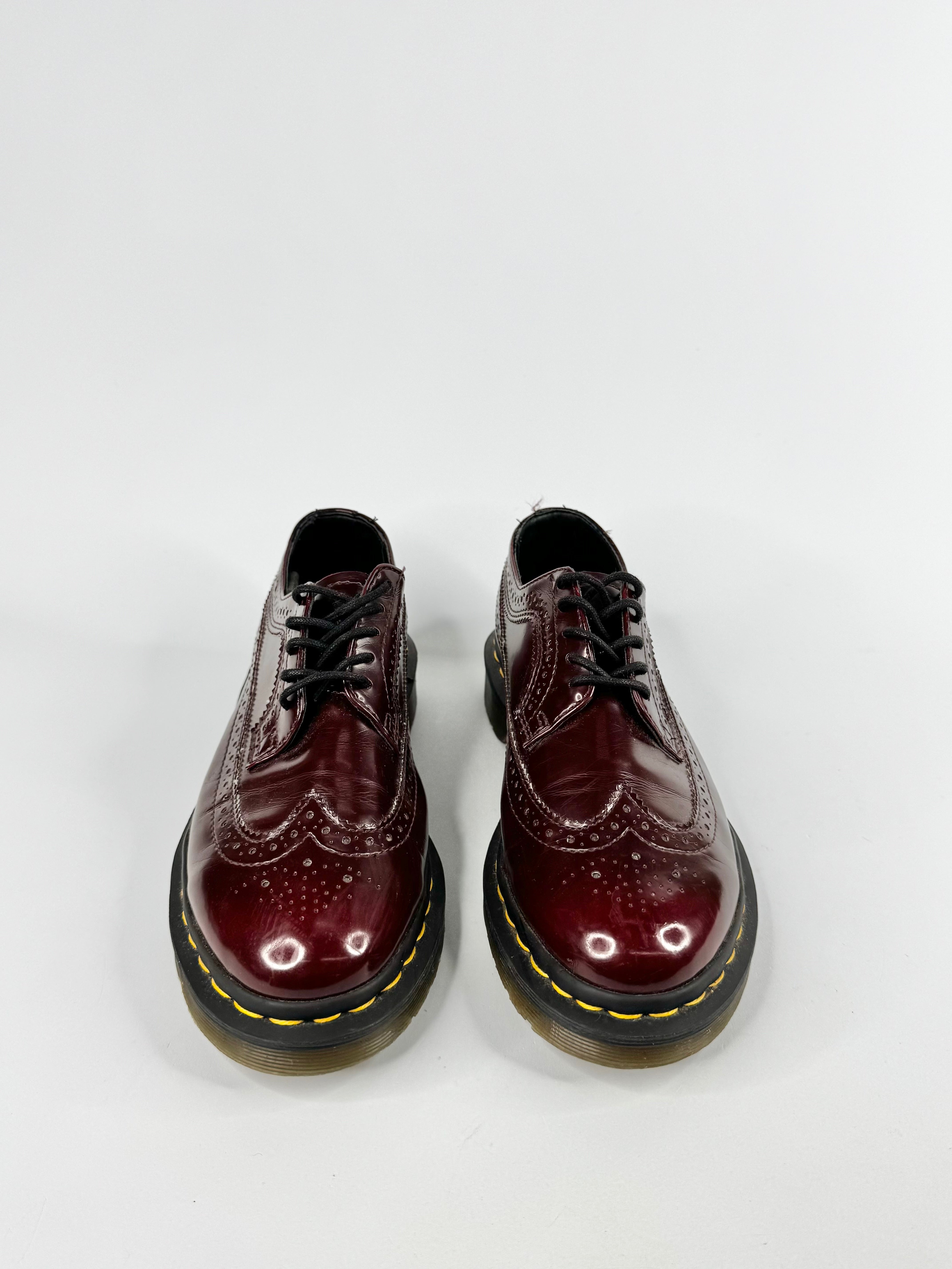 Dr. Marten Cherry Red Vegan Brogues - EU38