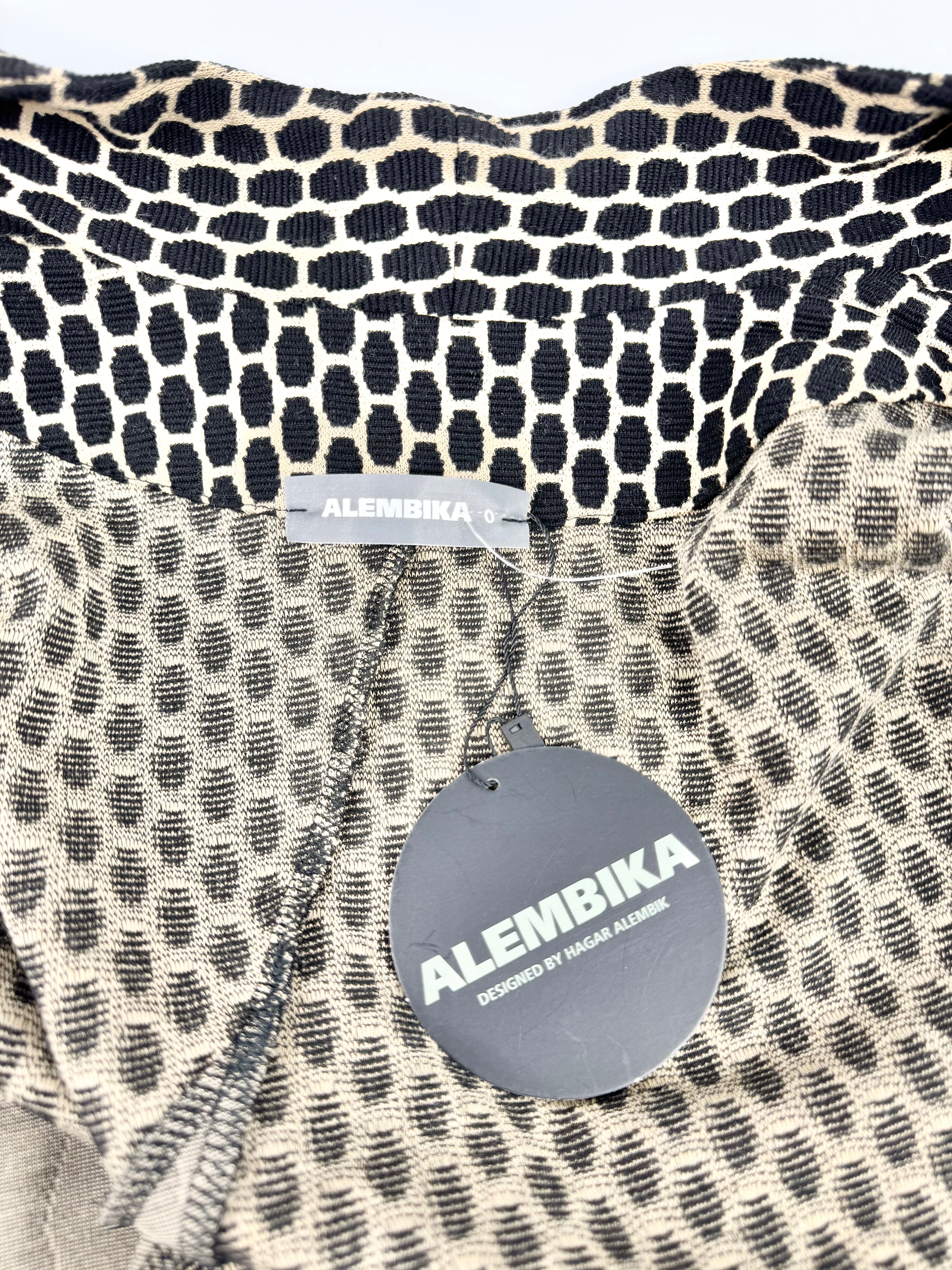 Alembika Brown & Cream Patterned Cardigan NWT - AU6