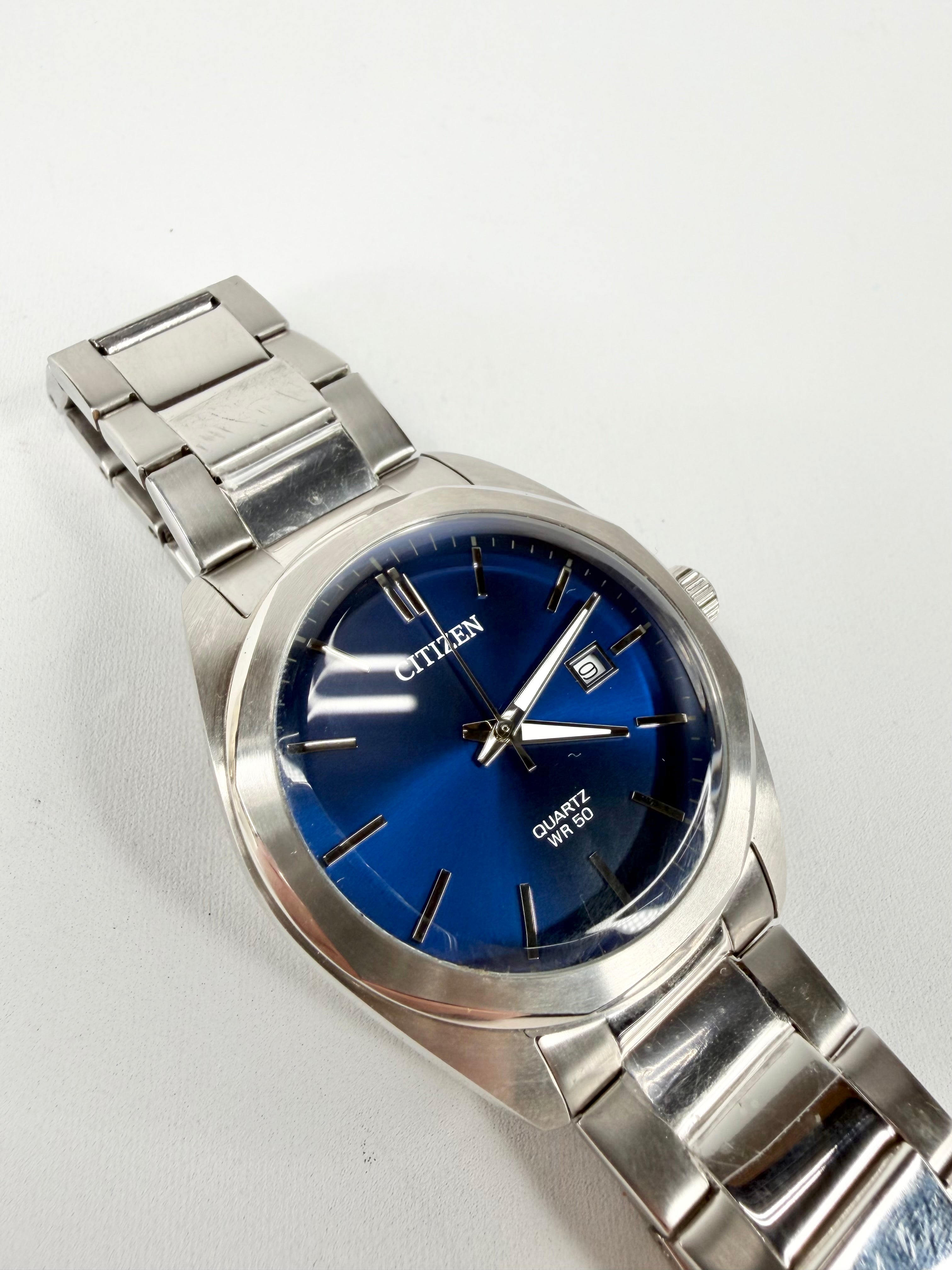 Citizen Diver 300M Blue Dial Silver Watch