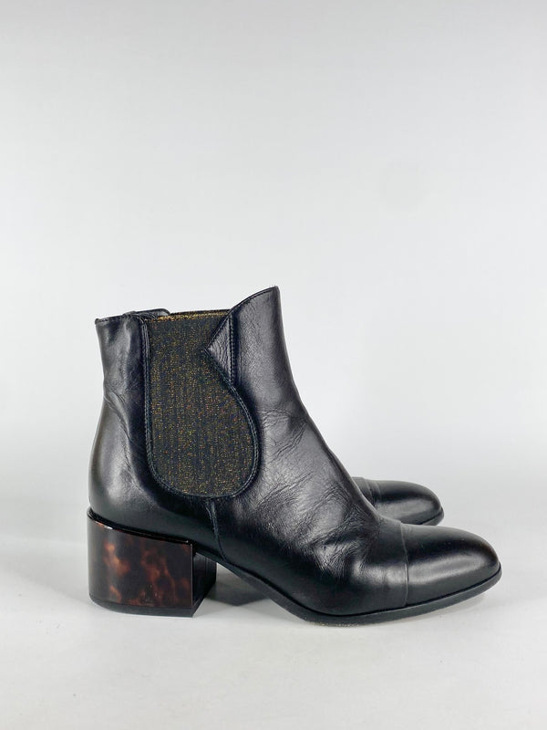 Beau Coops Black Ankle Boots - EU37