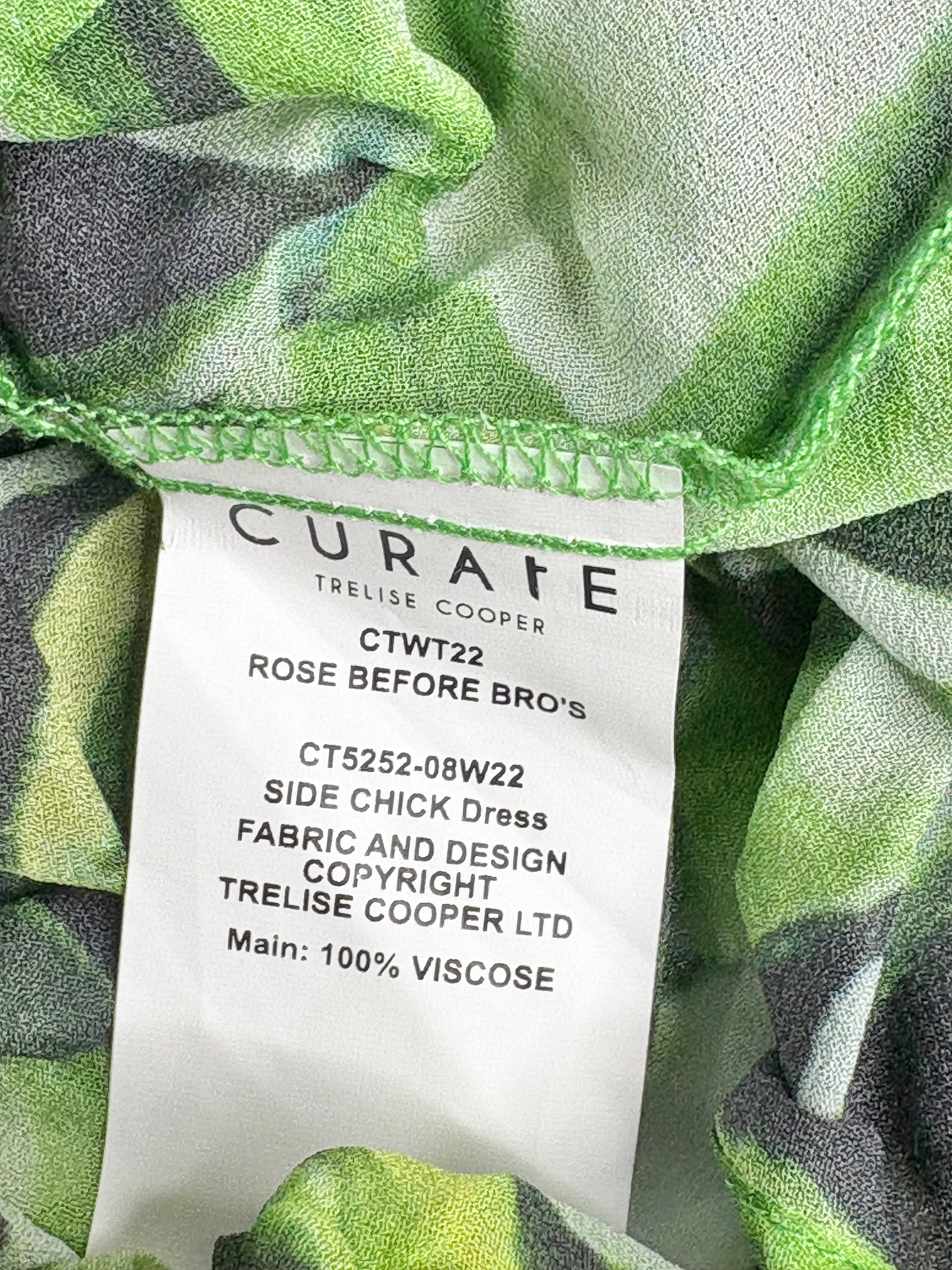 Curate by Trelise Cooper 'Rose Before Bro's' Side Chick Dress - AU16/18