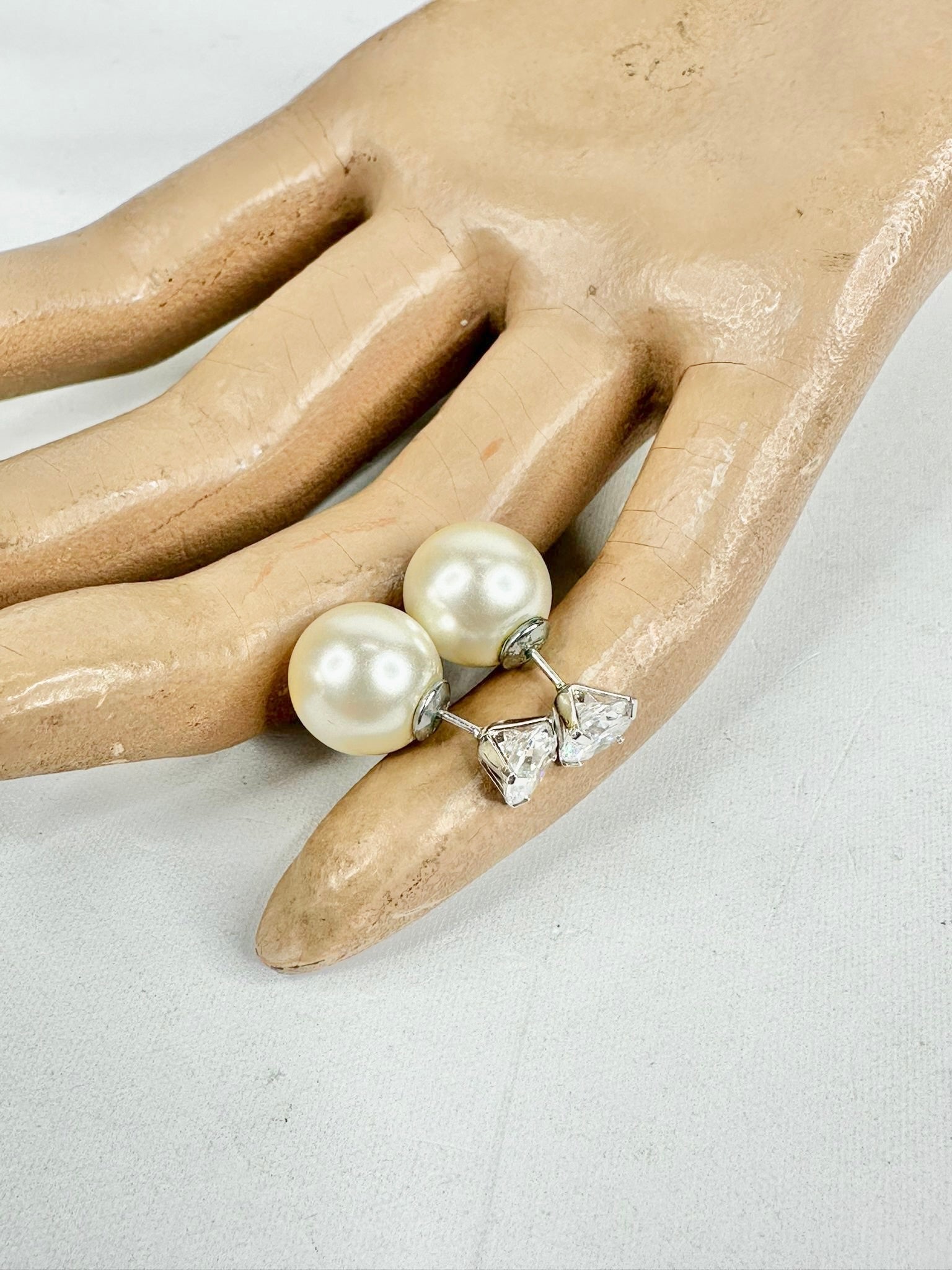 MFW Pearl and Crystal Earrings