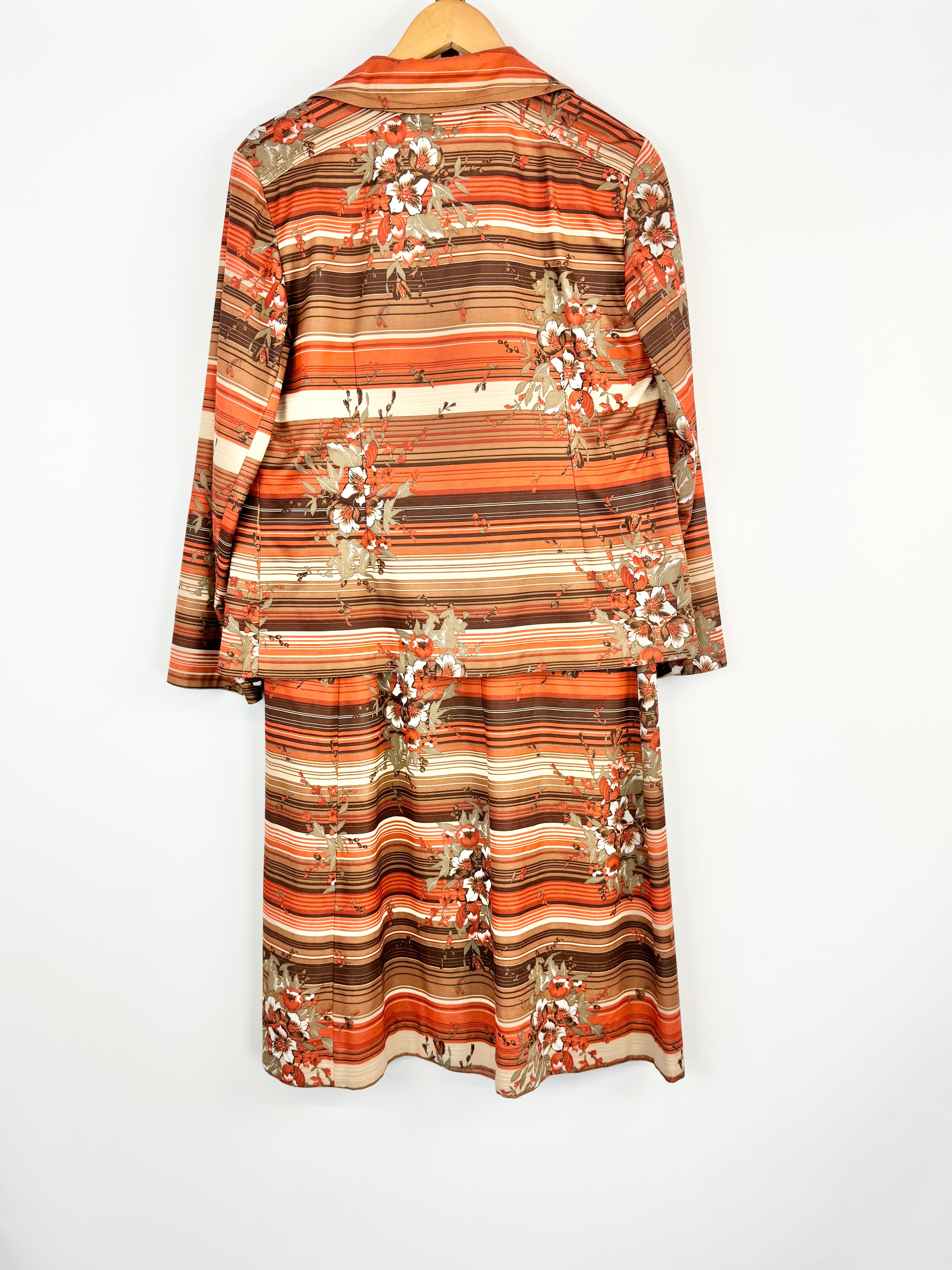 Vintage Autumn Shaded Floral 3 Piece Set - AU12