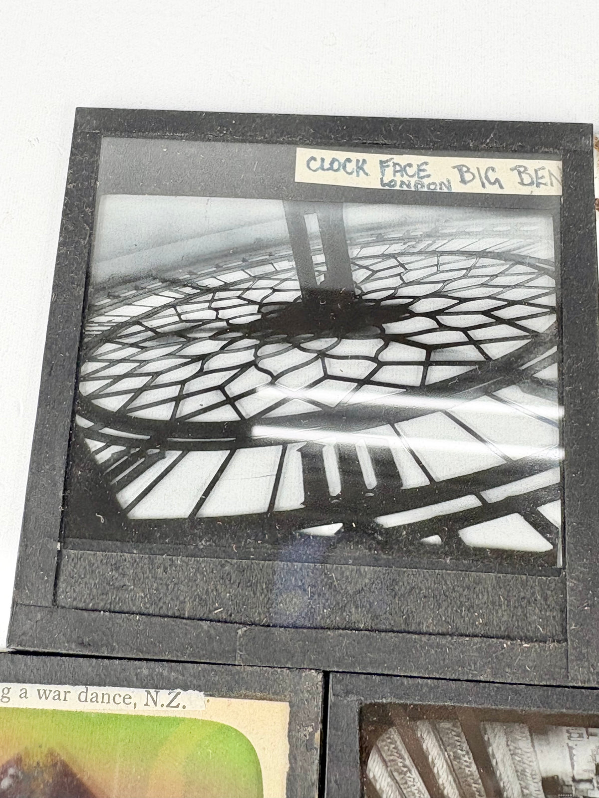Vintage T.W. Cameron Set of 7 Glass Photo Slides