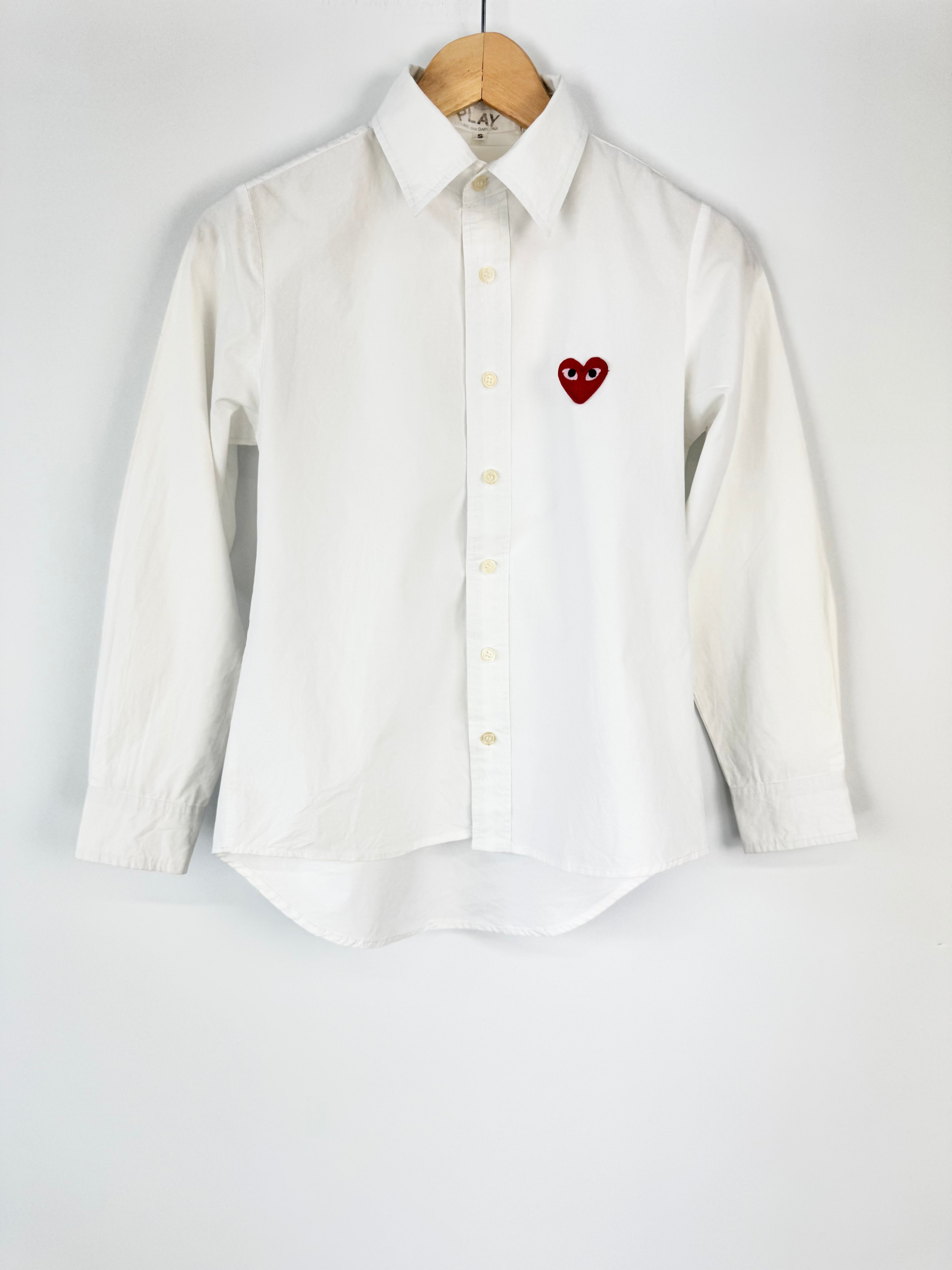 Comme des Garçons Play Crisp White Shirt - AU8