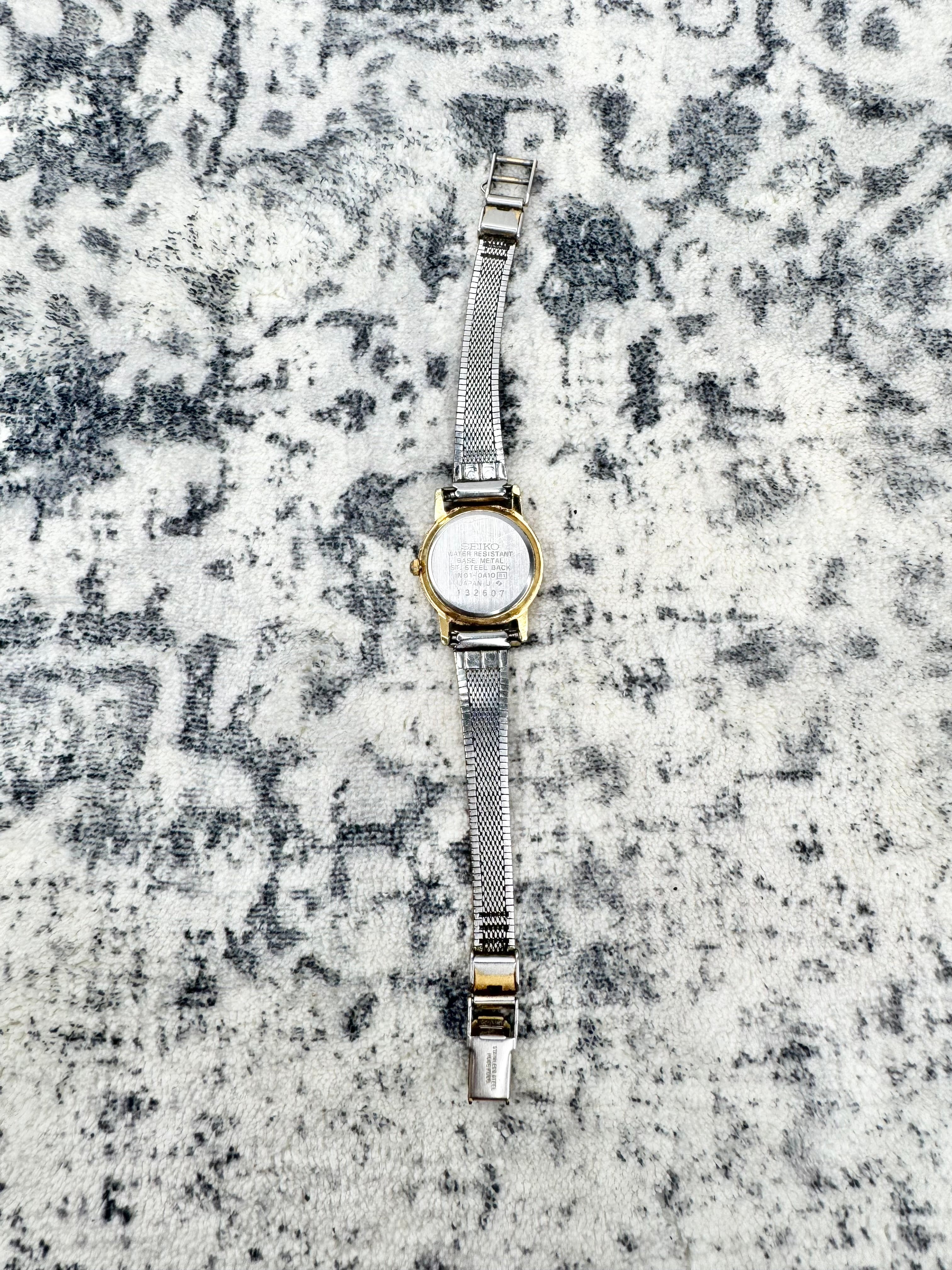 Vintage Seiko Duo Tone Roman Numeral Cocktail Watch