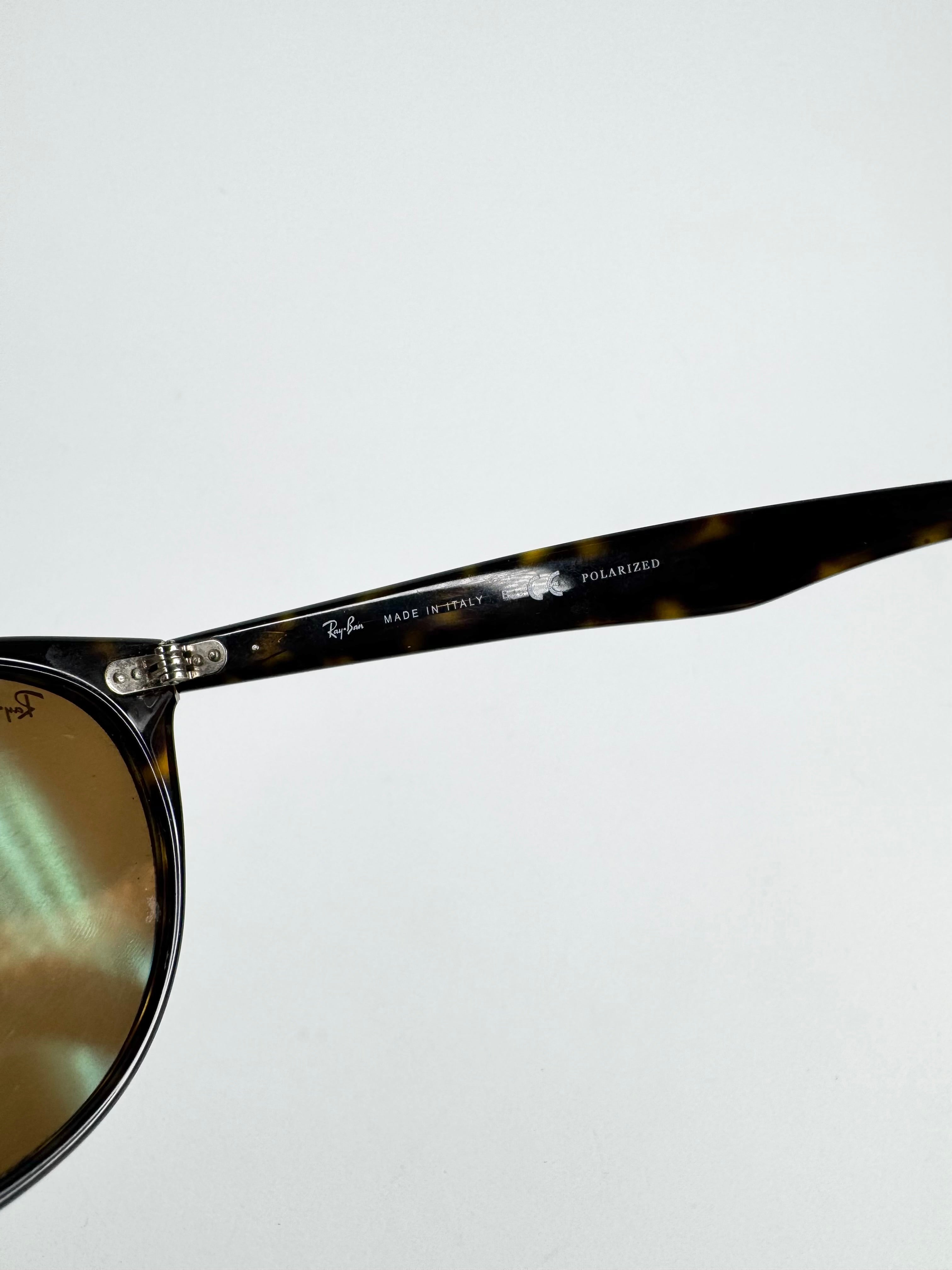 Ray Ban Tortoiseshell on Gold 'Clubmaster' Sunglasses