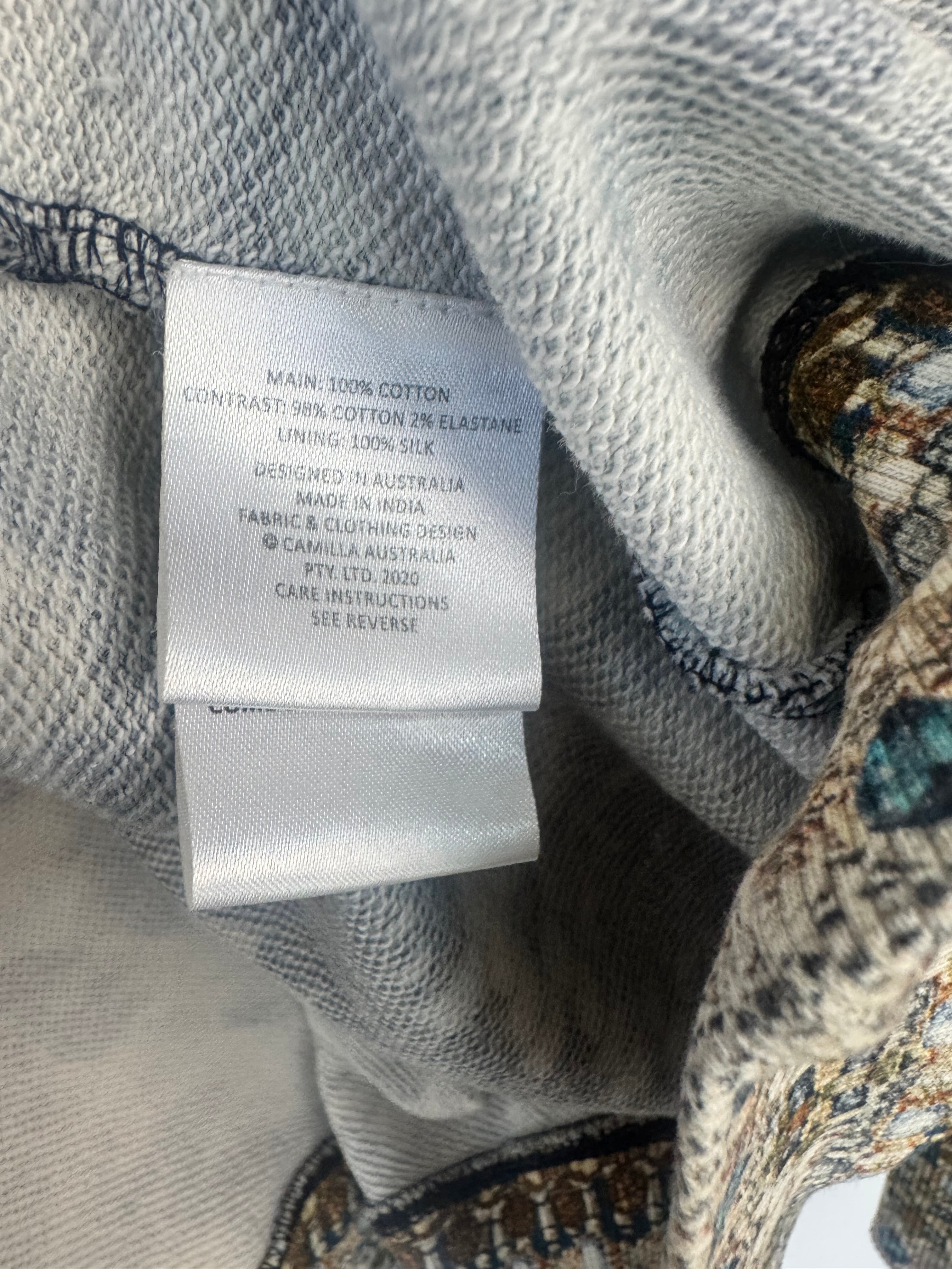 Camilla Reptile Scale Crystal Studded Hoodie - AU10/12