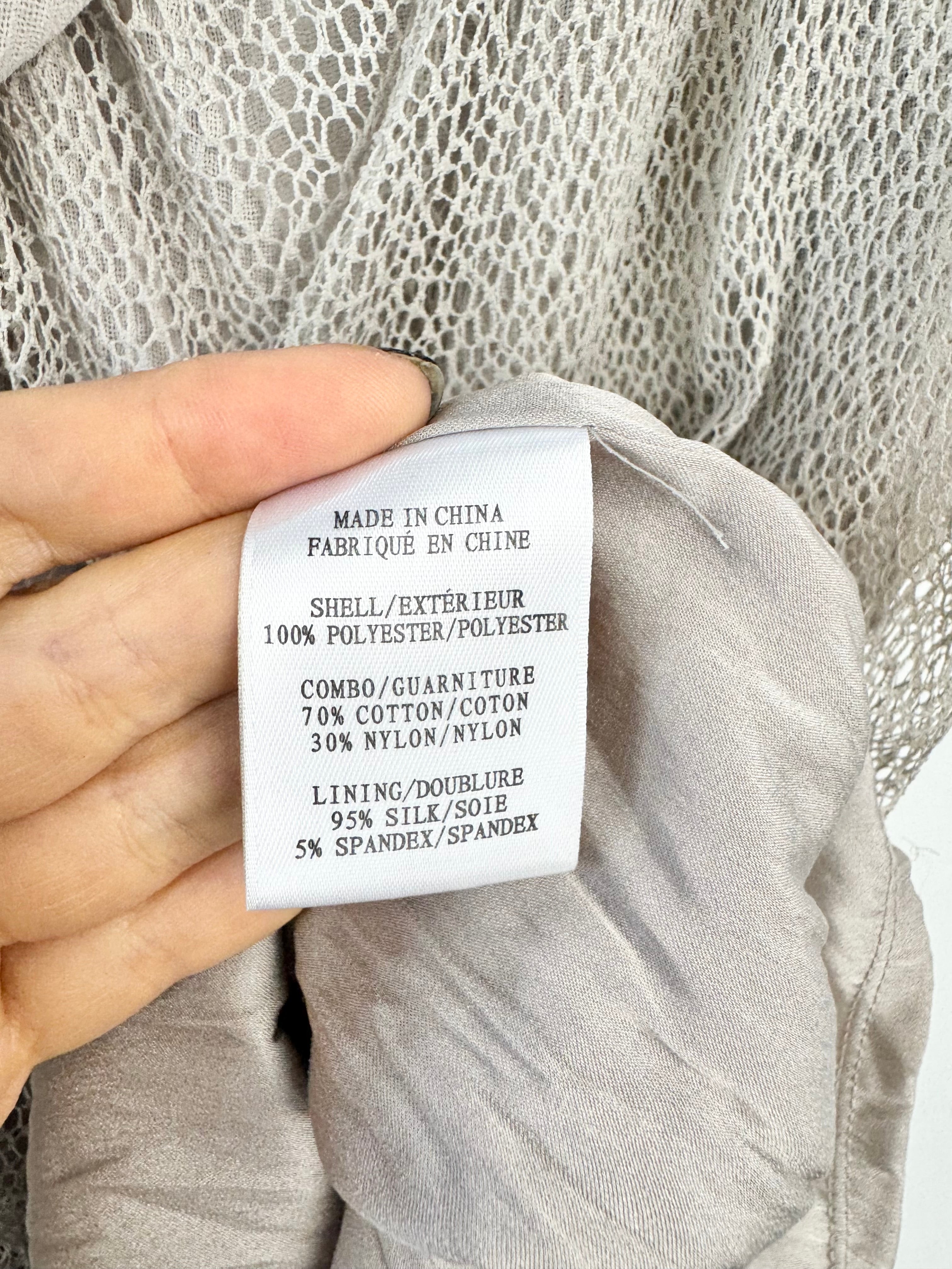 Helmut Lang Cool Toned Biege Tunic - AU8/10