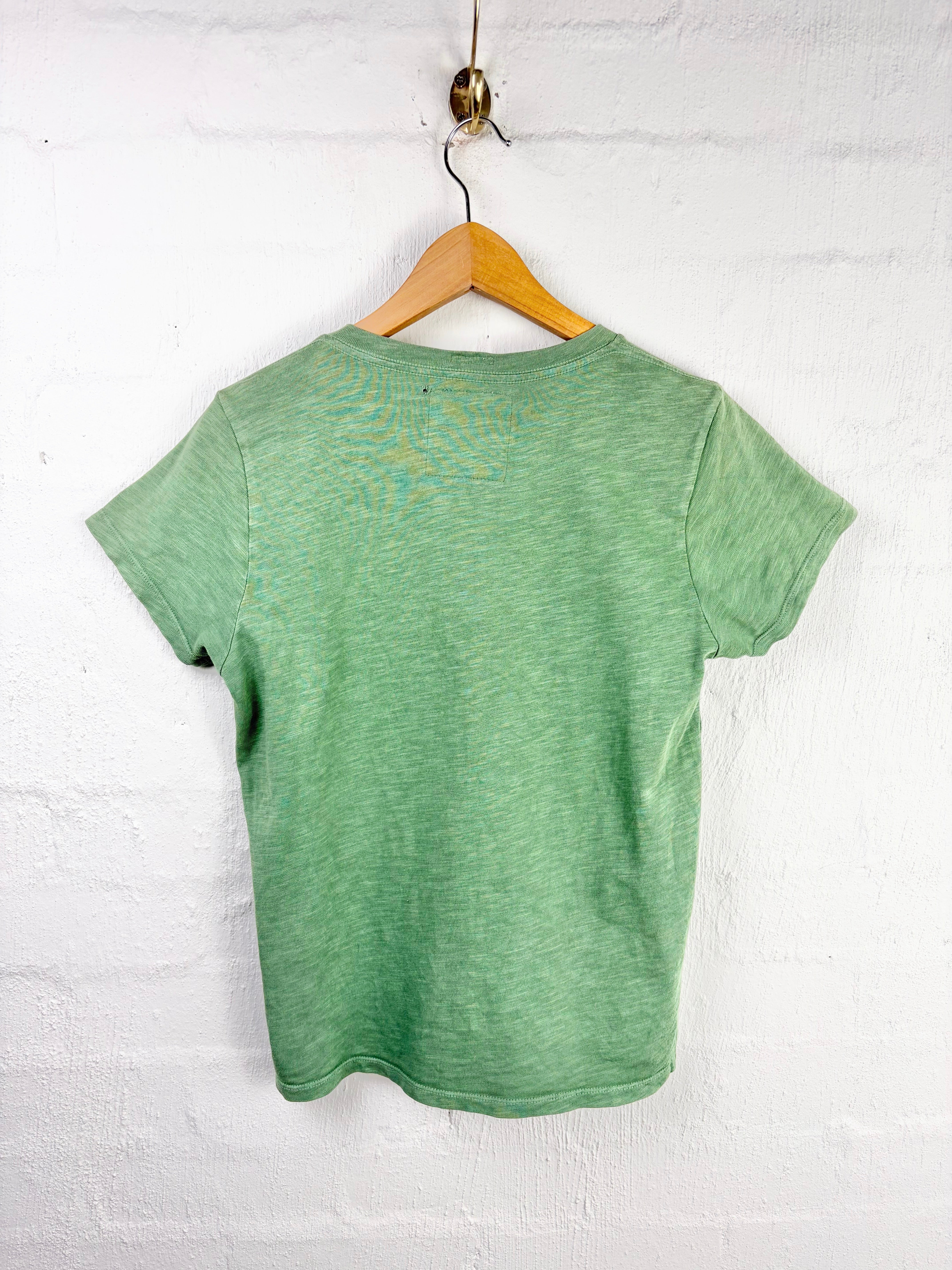 MOTHER Green Cotton Graphic Tee - AU8