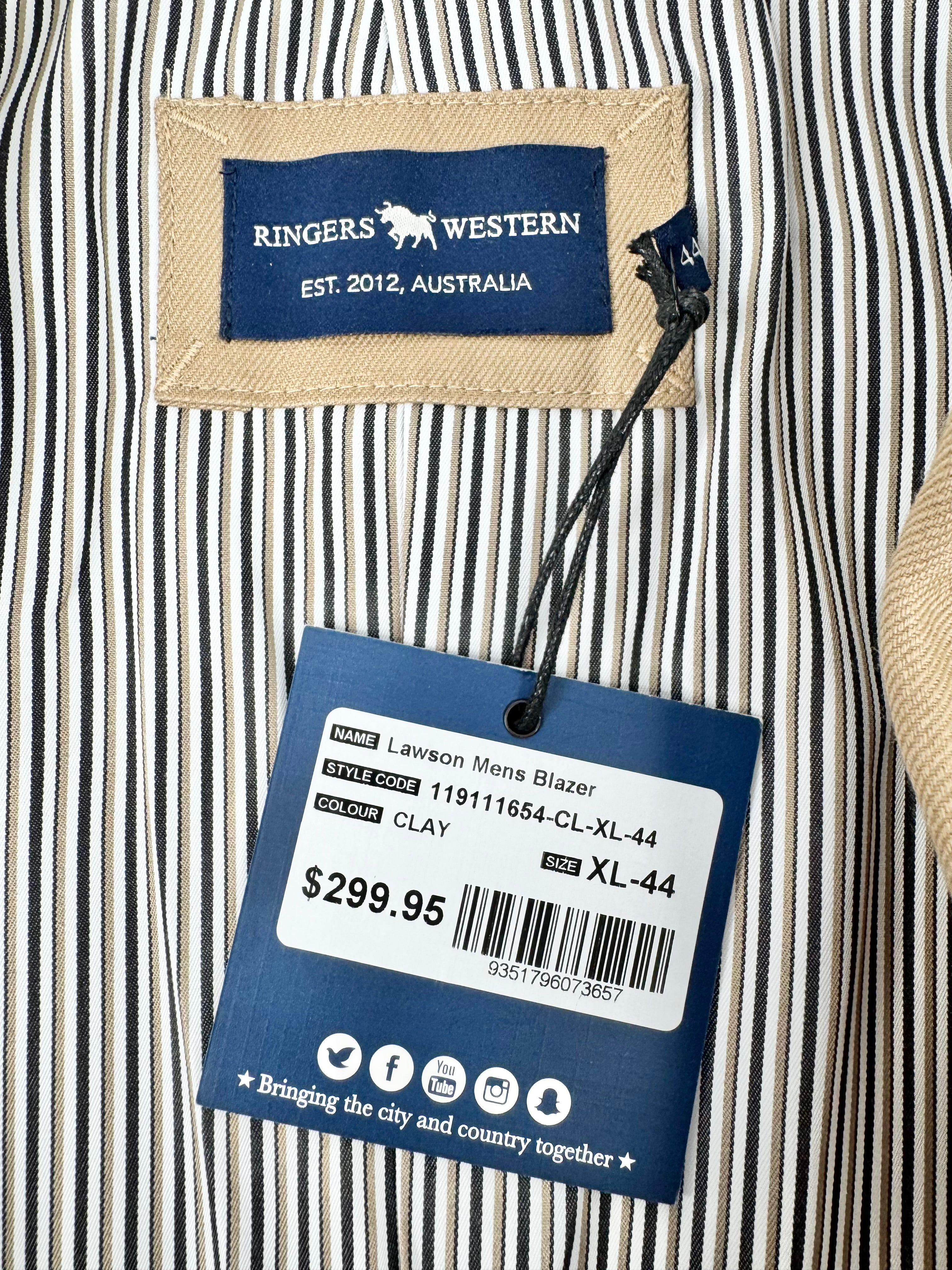Ringers Western 'Lawson' Clay Blazer NWT - XL
