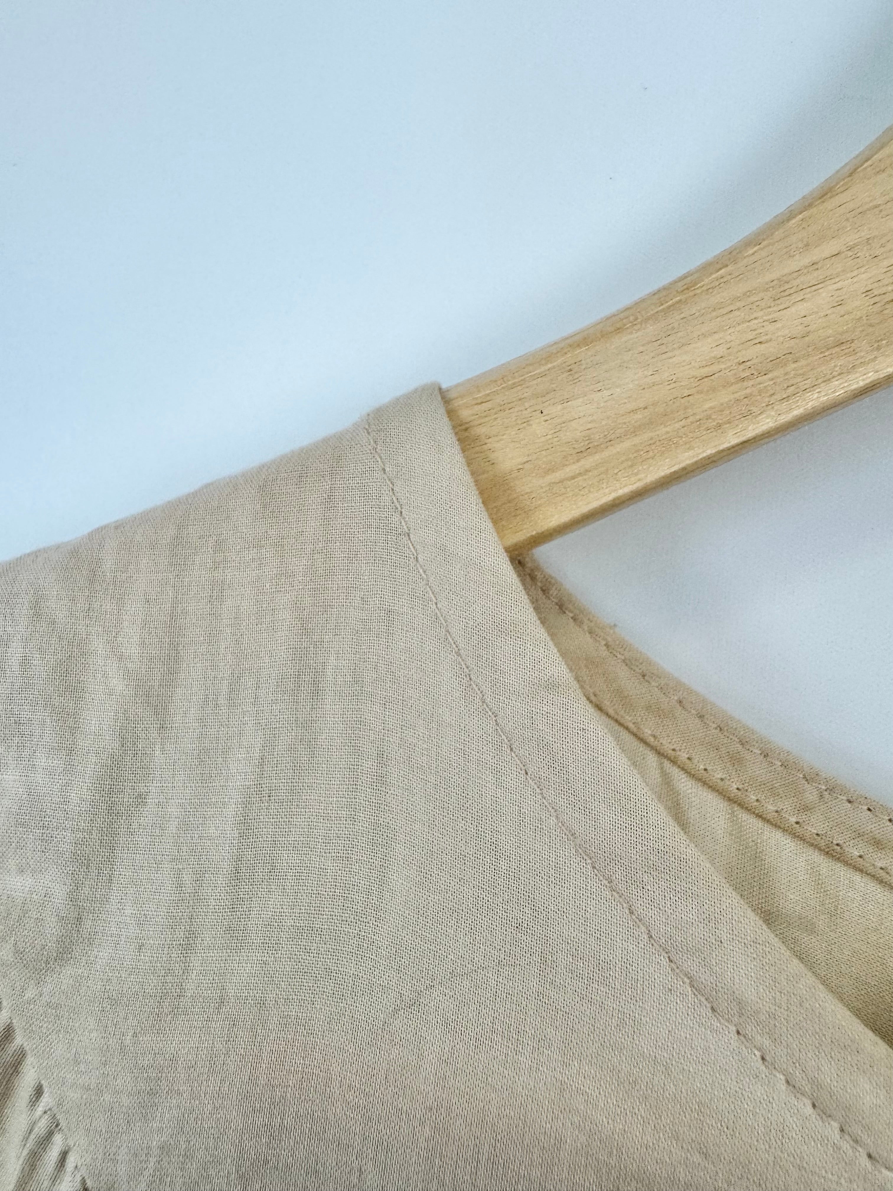 Merlette 'Paradis' Beige Cotton Dress - AU8