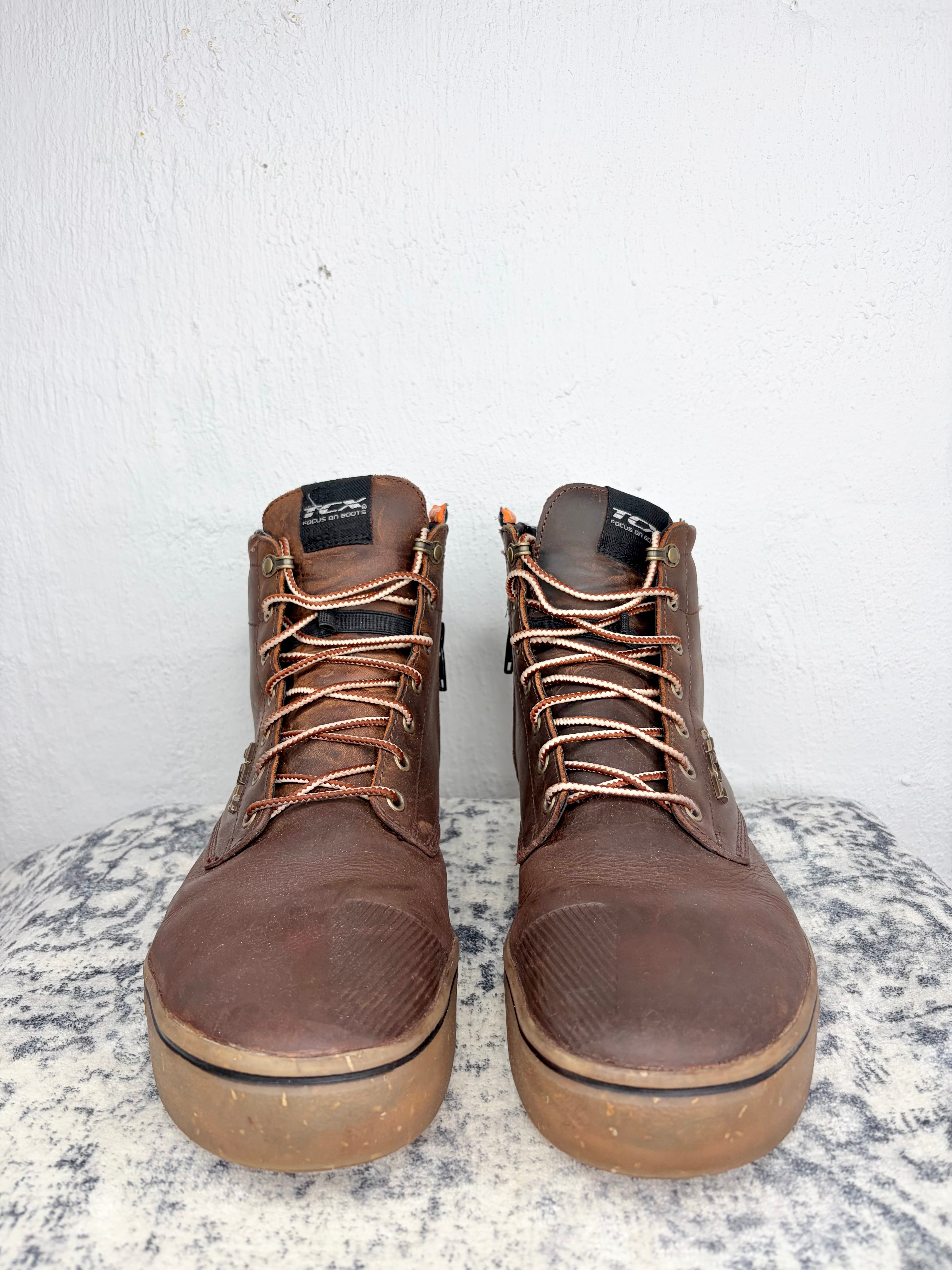 TCX Brown Leather Lace Up 'Dartwood' Boots - EU45